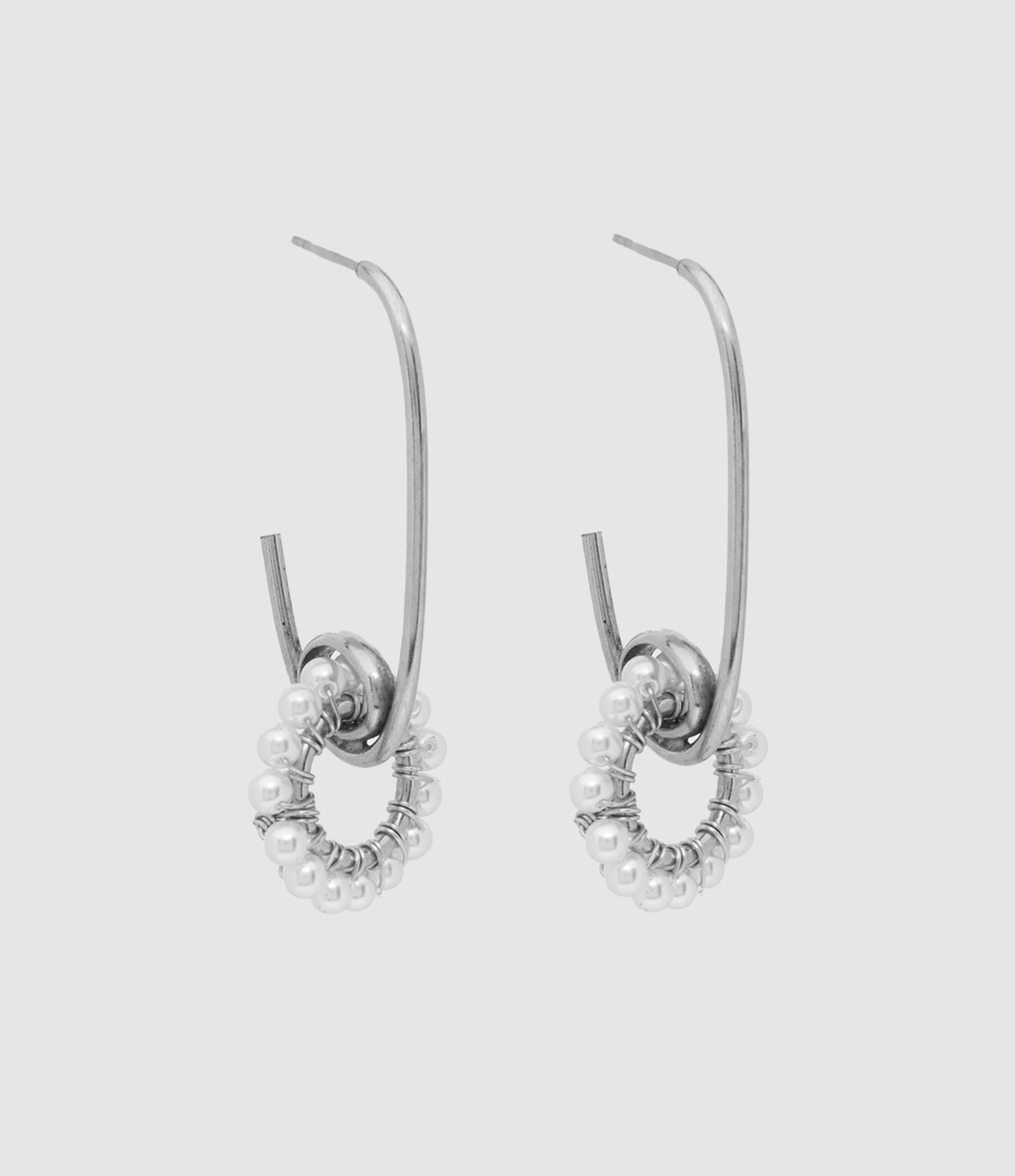 Boucles d'oreilles Fleury Argenté