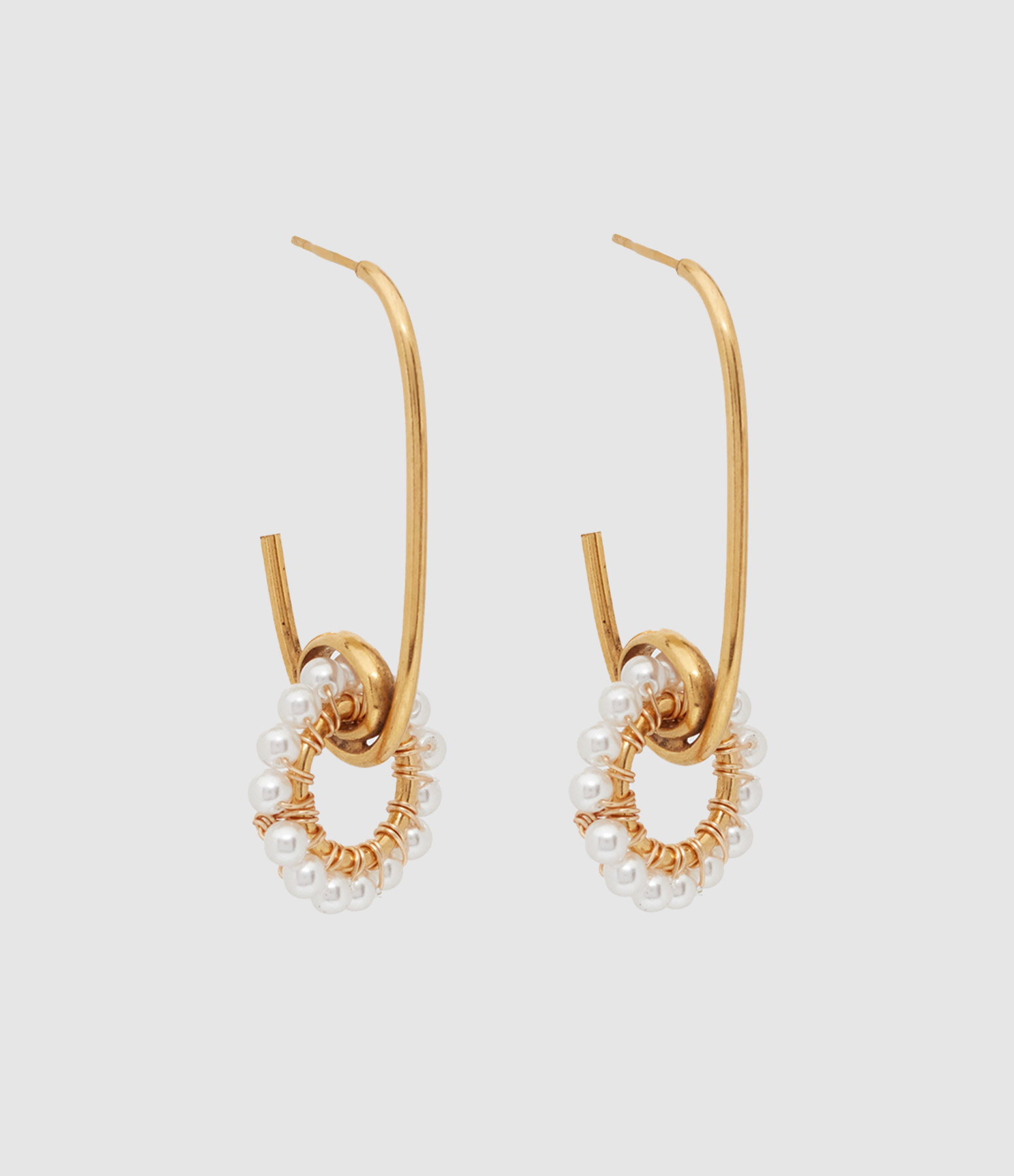 Boucles d'oreilles Fleury Doré