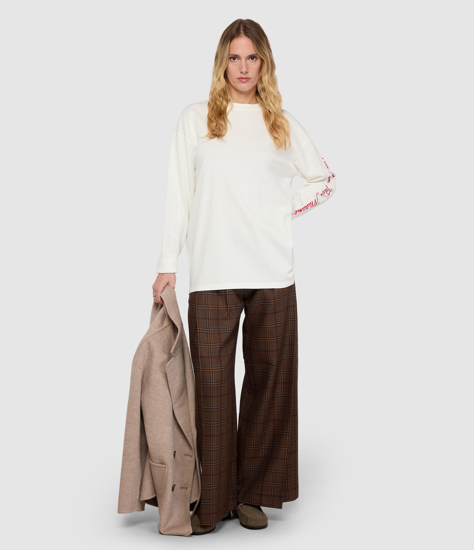 Pantalon New Milano In Twisted Tartan Wine