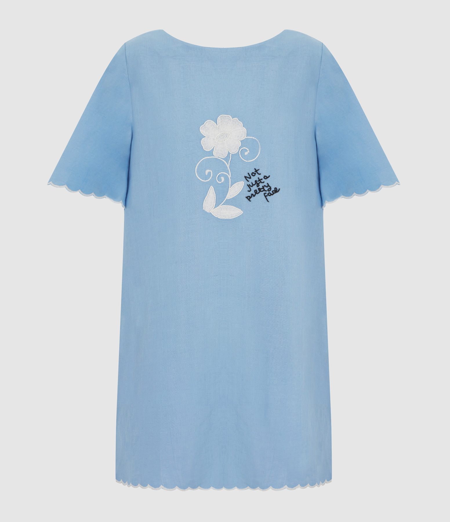 Robe Courte Vbaby Bleu