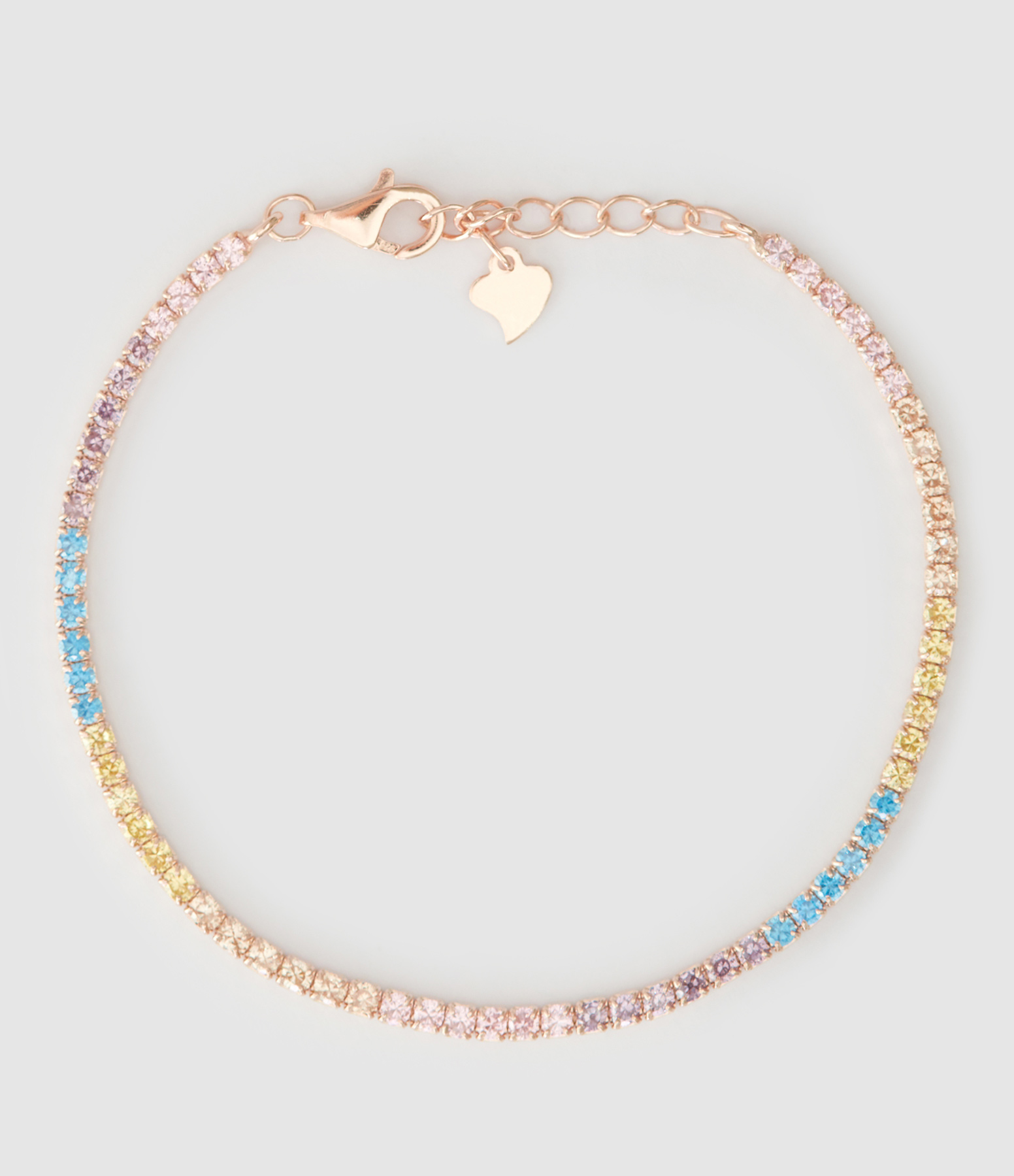 Bracelet Karma Argent Rosé Multicolore
