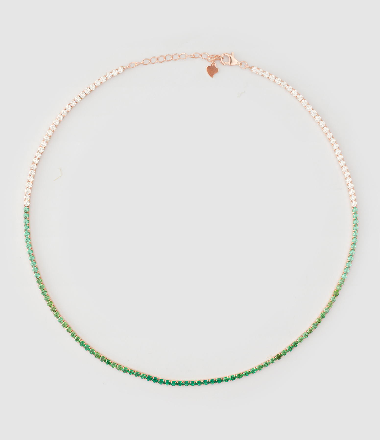 Collier Palms Argent Rosé Vert