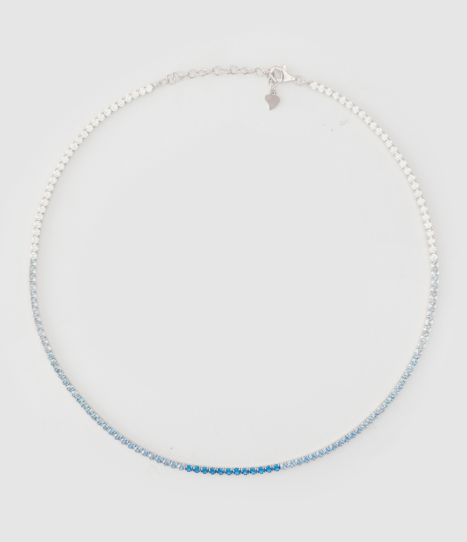 Collier Ocean Argent Bleu