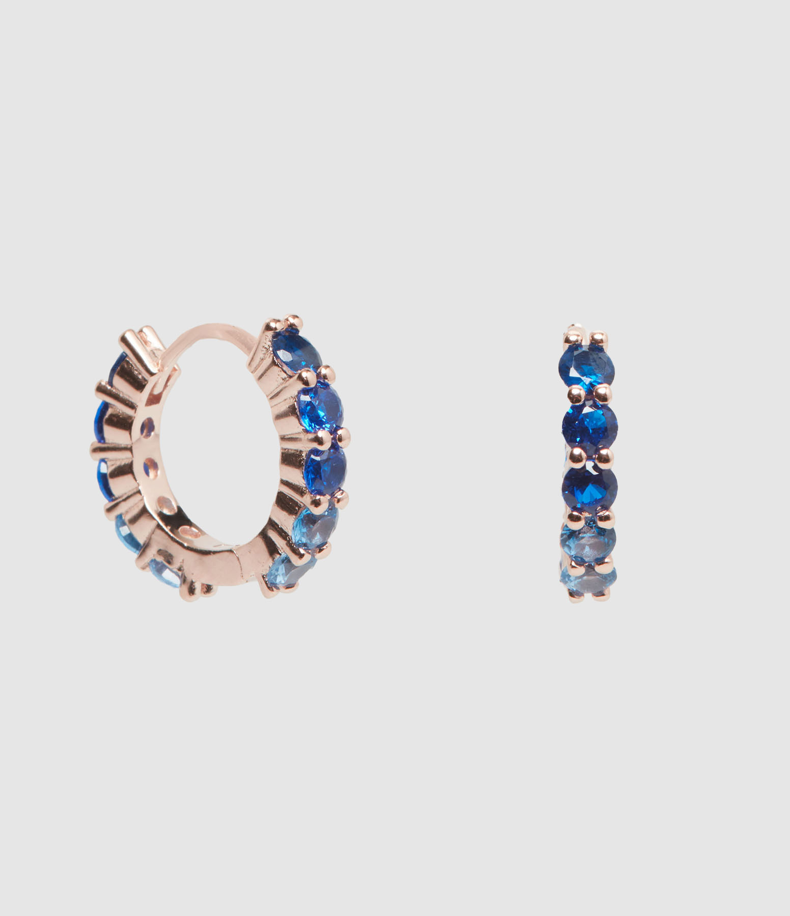 Créoles Paradise Argent Rosé Bleu