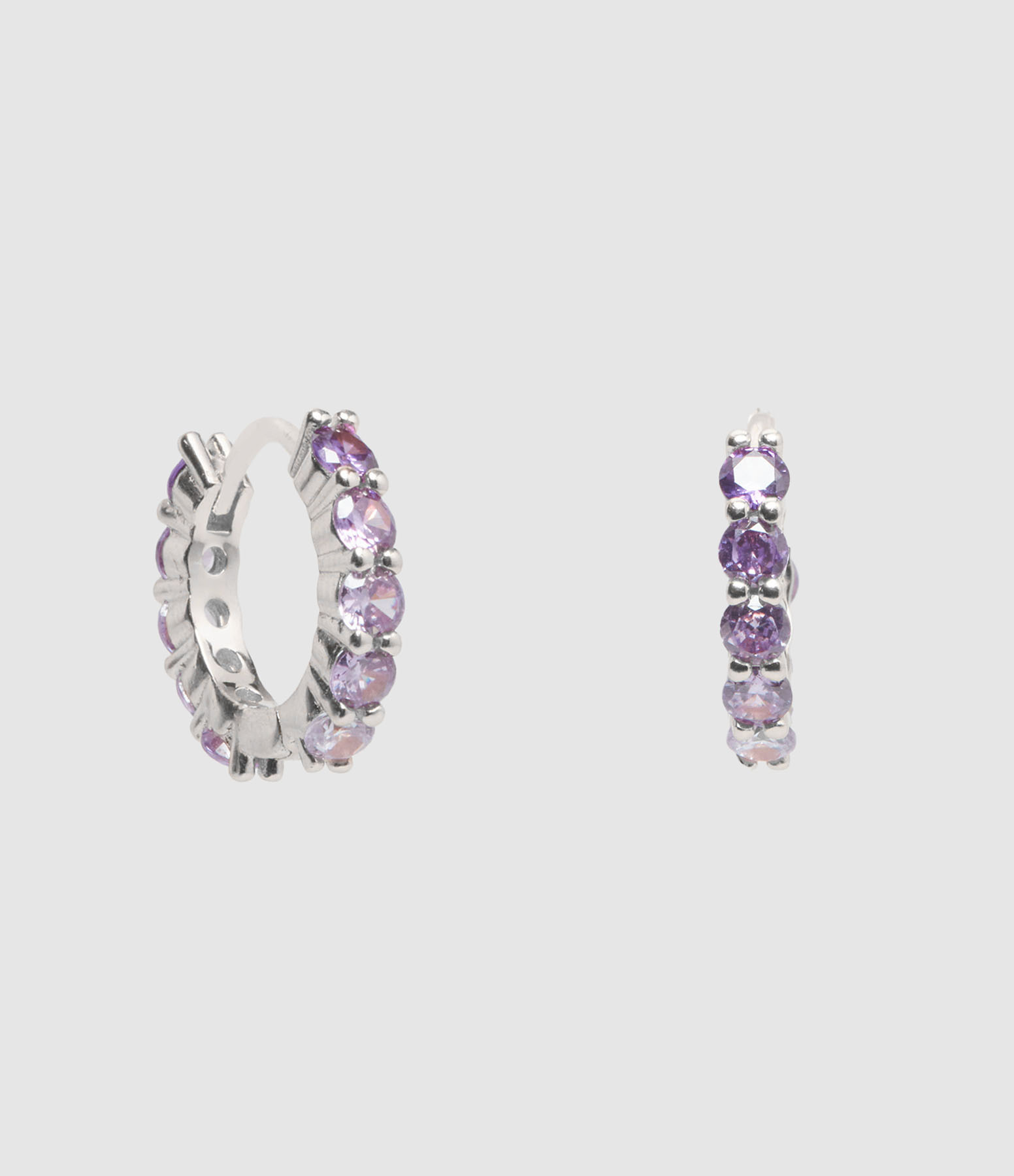 Créoles Sea Argent Violet