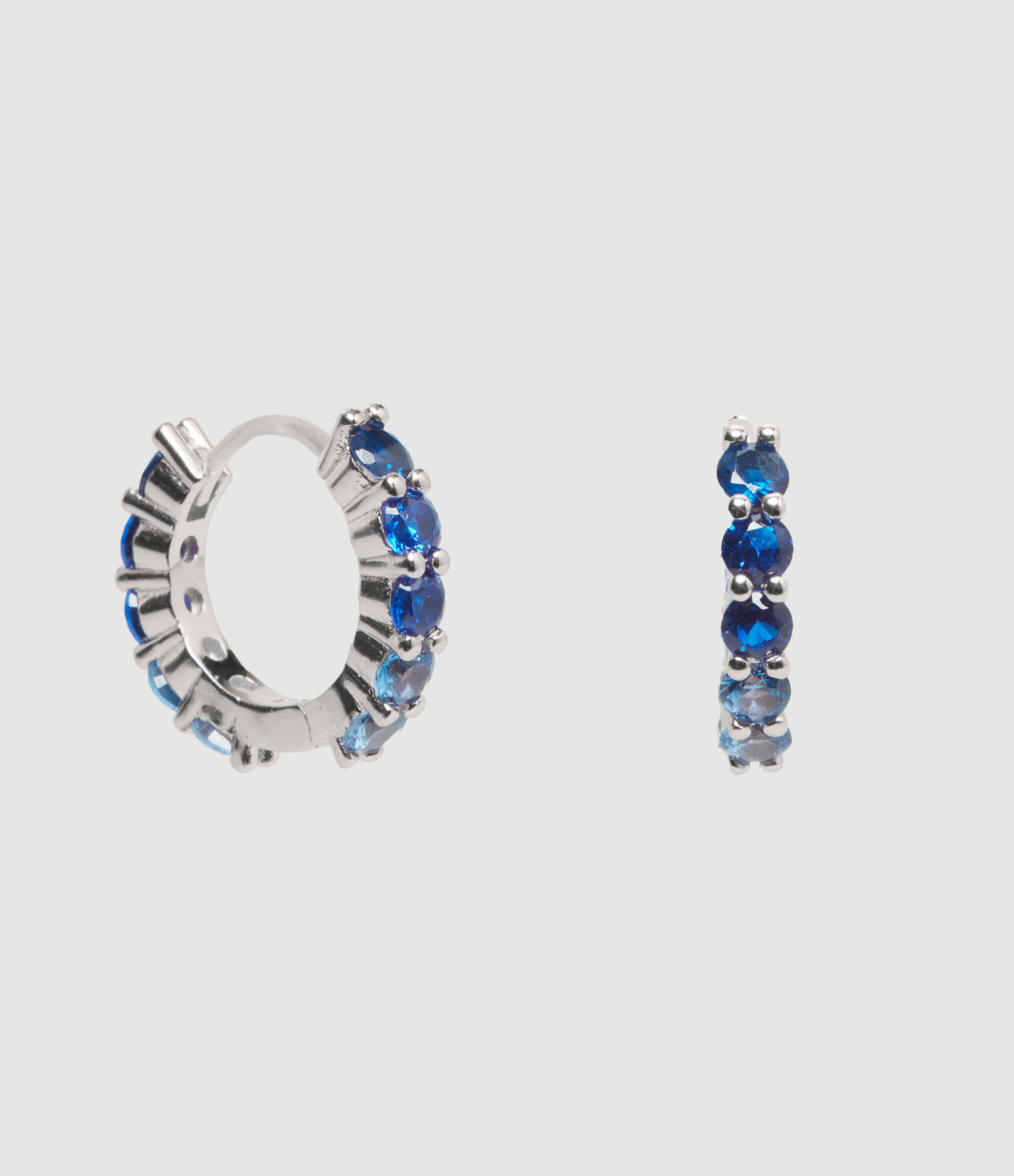 Créoles Ocean Argent Bleu