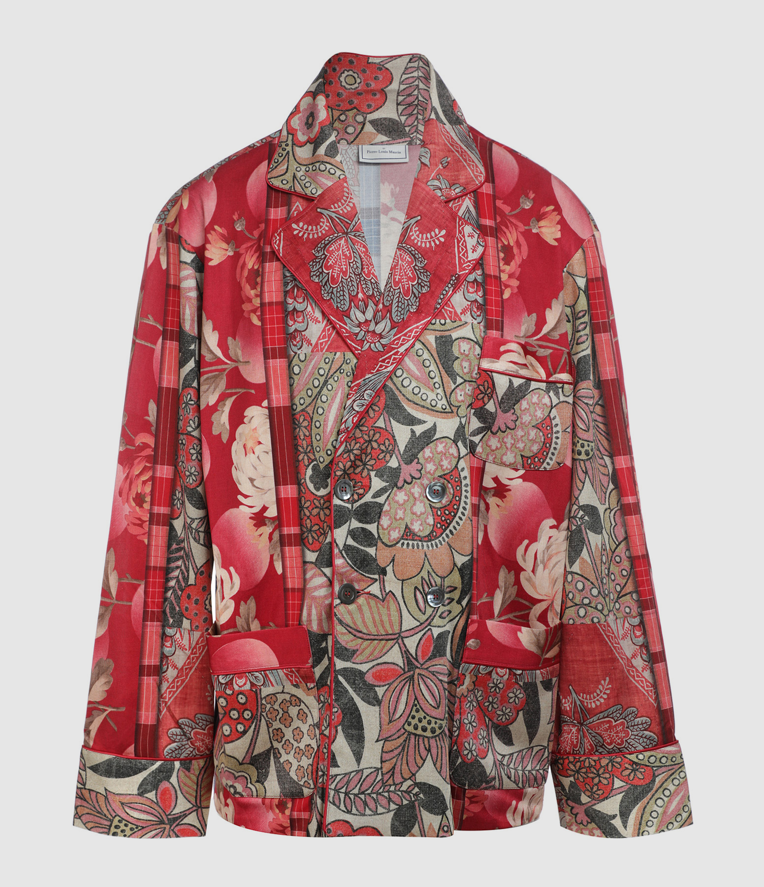 Veste Febo Soie Imprimé Rose