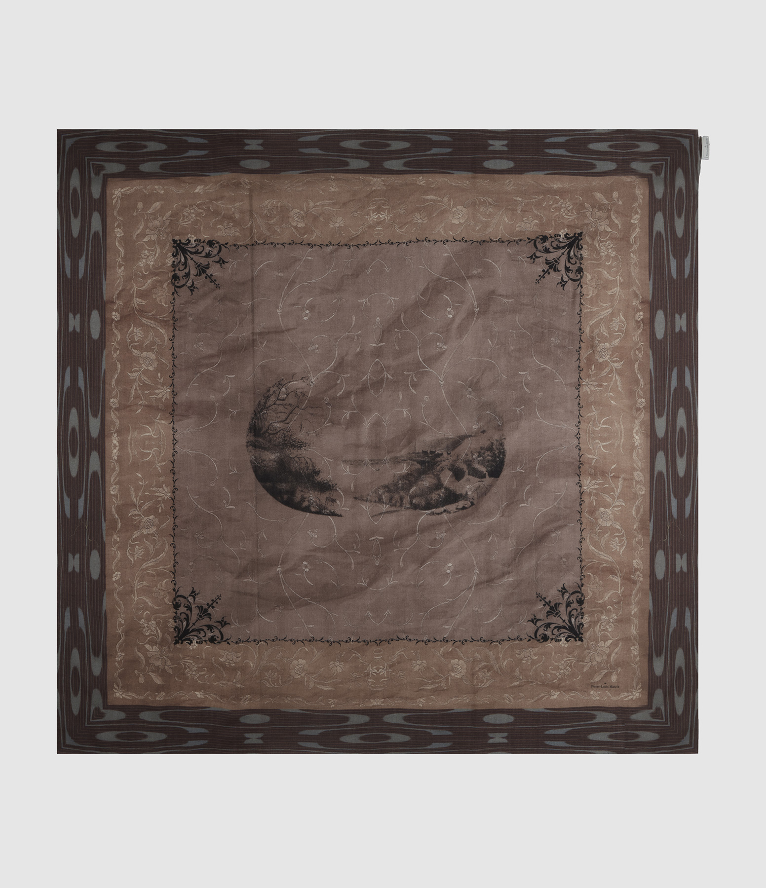 Foulard Maga Laine 135x135 Multicolore