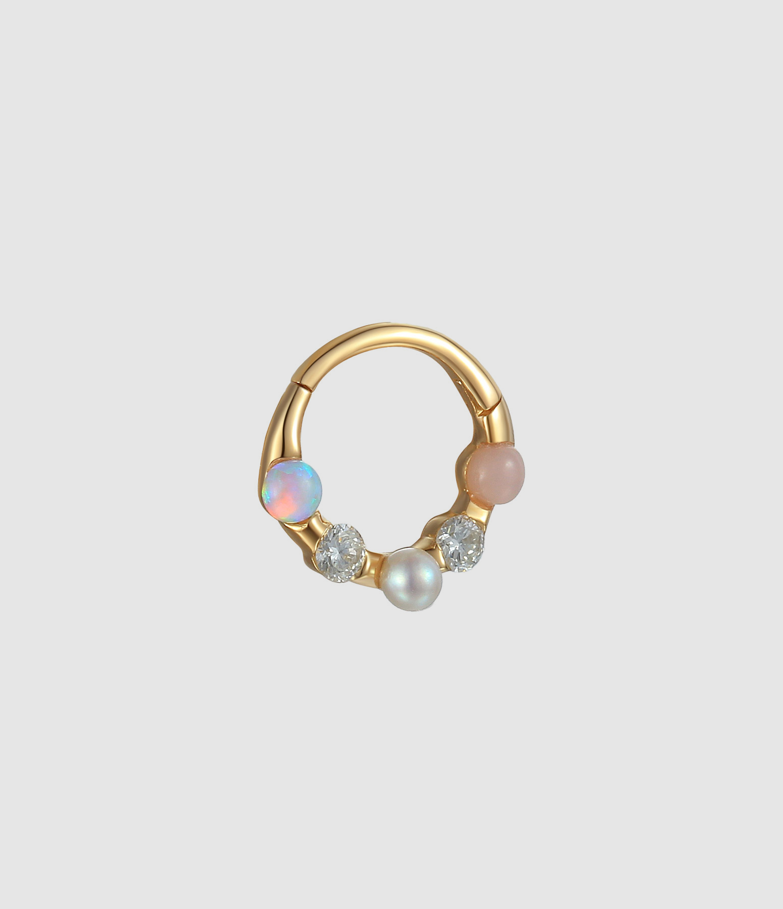 Piercing Septum Pierres Or Jaune 