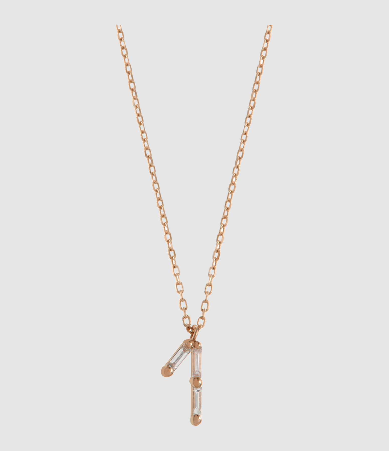 Collier Numéro 1 Or Rose Diamants