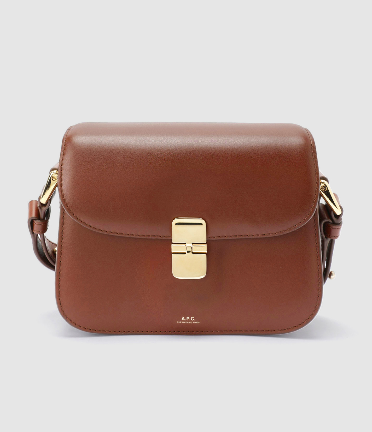 Sac Grace Small Cuir Lisse Noisette