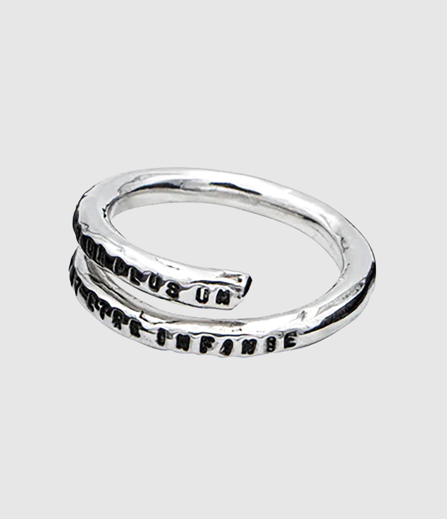 Bague Spirale Infini Argent