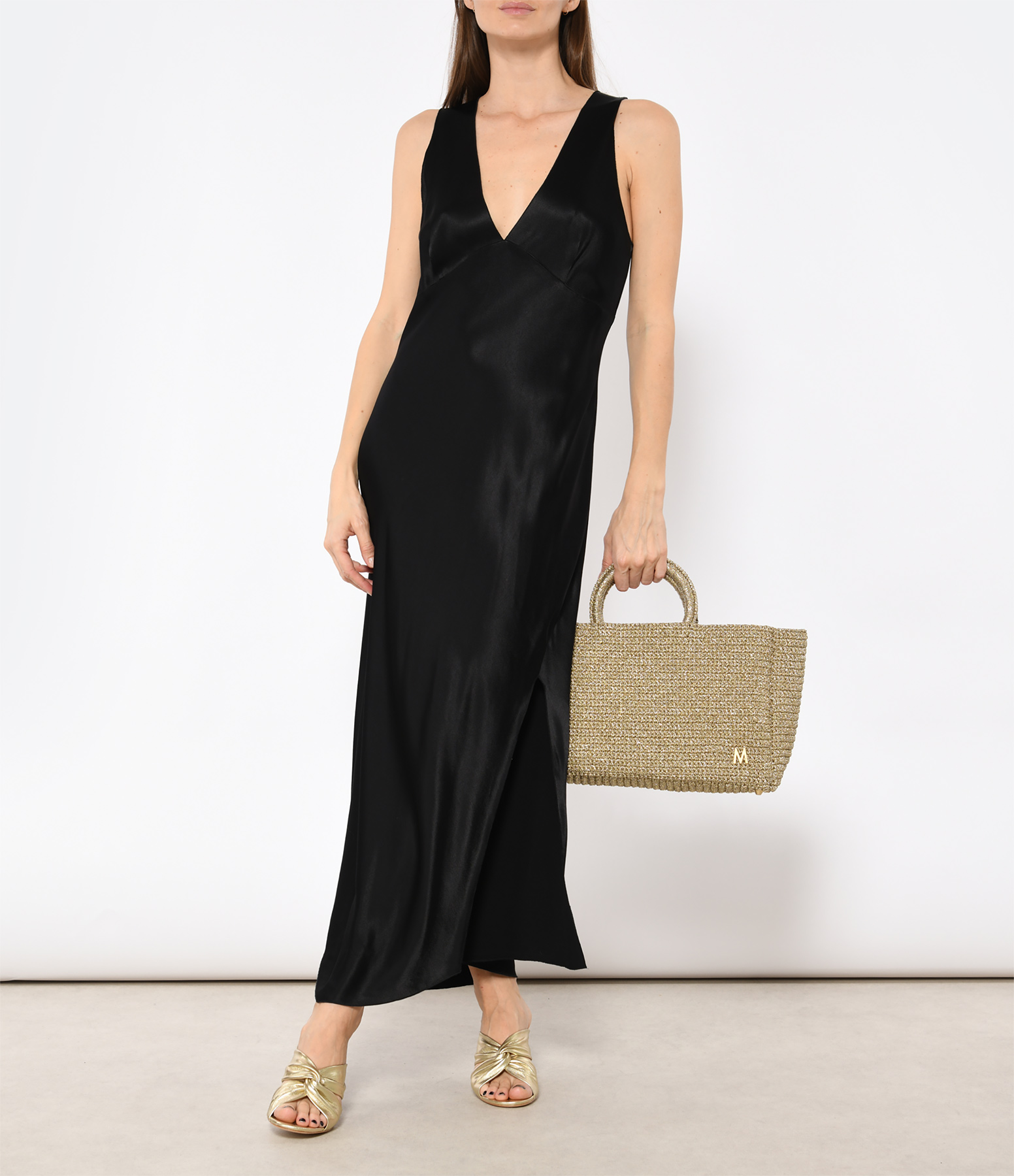 Robe Mi-longue Monique Black