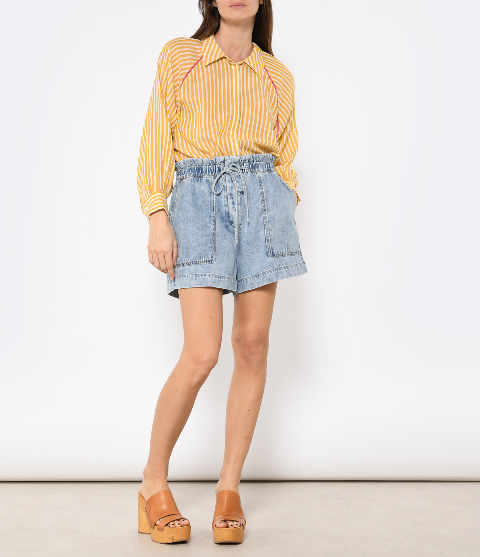 Short Foster Faded Indigo