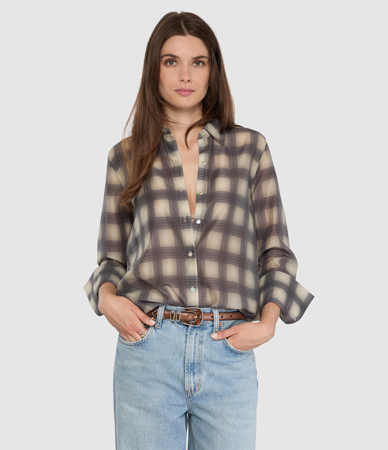 Chemise Bishop Onyx Taupe
