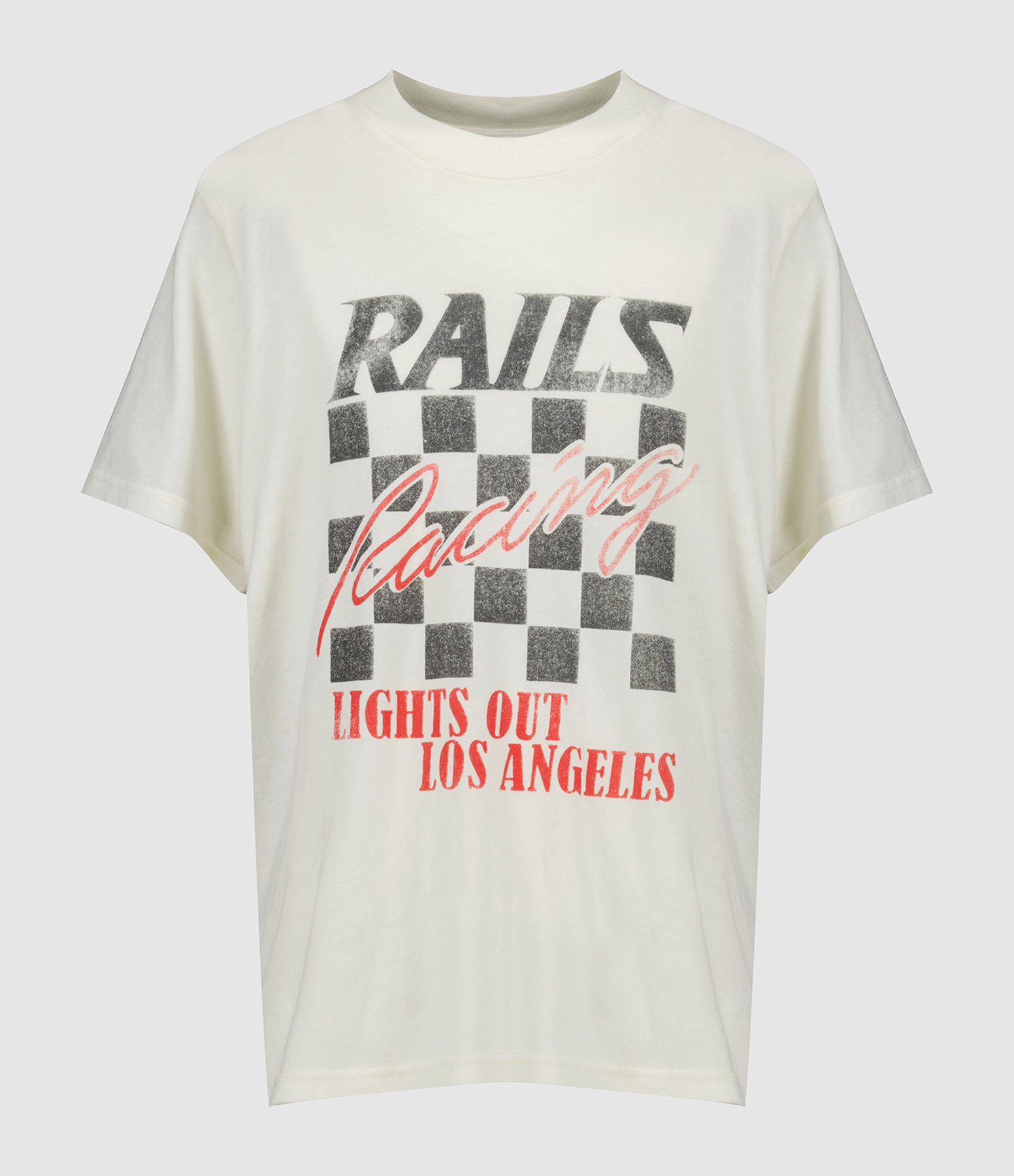 Tee-shirt Boyfriend Ivory Rails Racing
