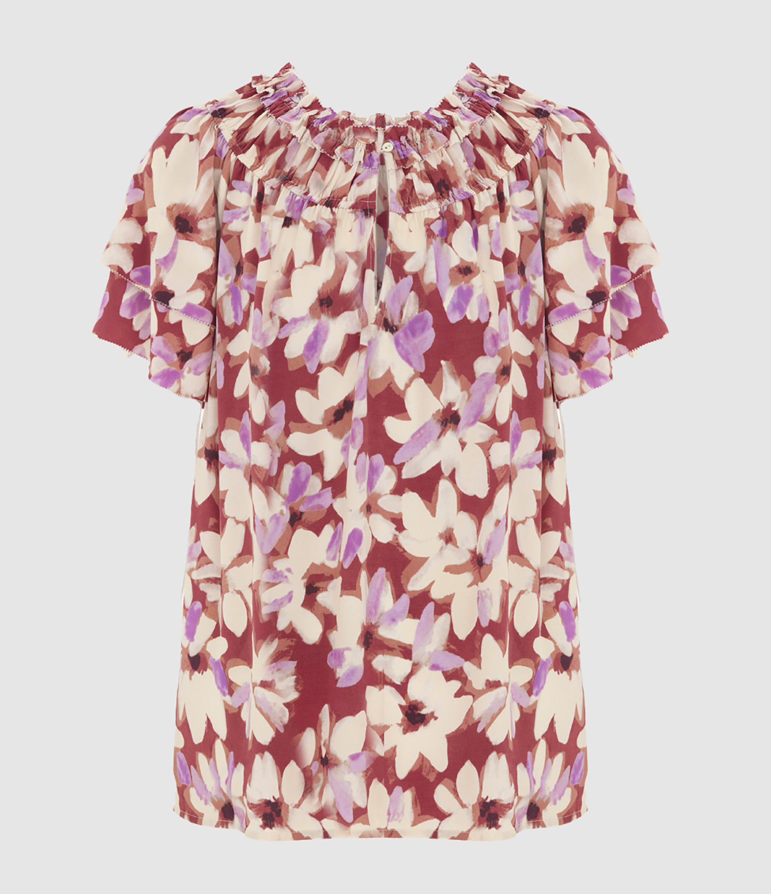 Blouse Manches Courtes Kamila Amaranth