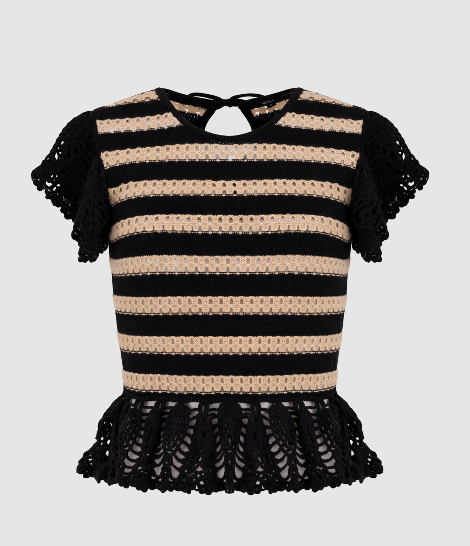 Top Coen Black Oat Stripe