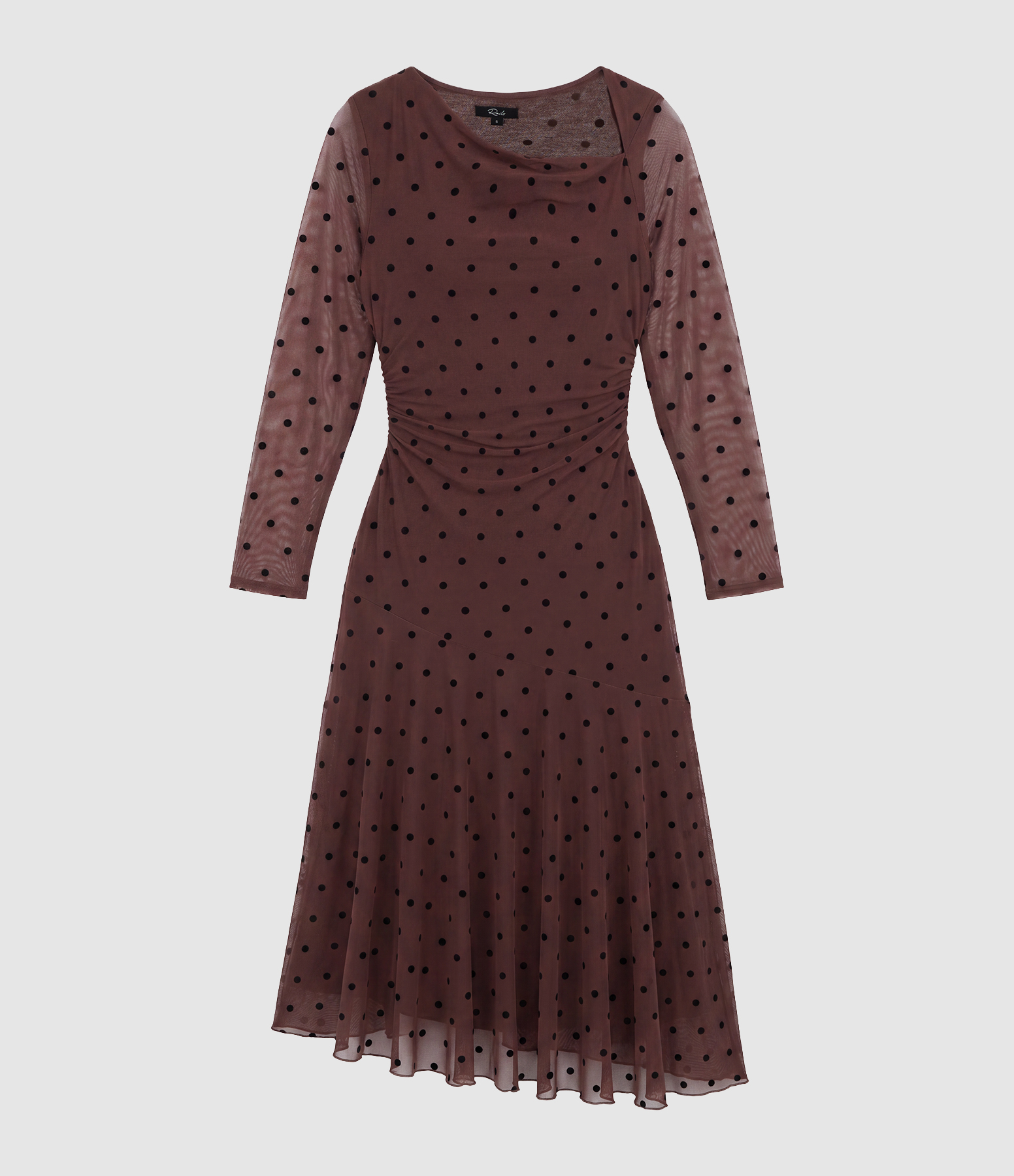Robe Longue Cambria Chocolate Polka Dot