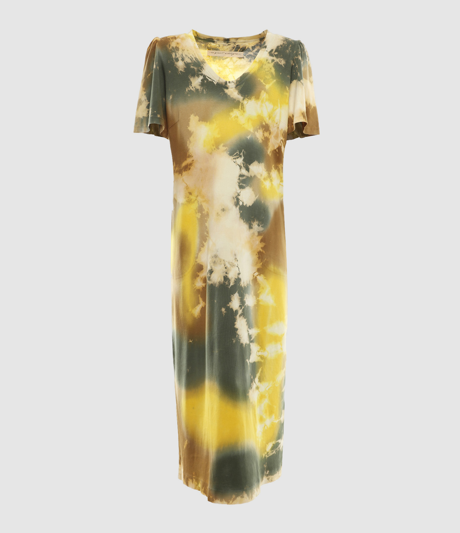 Robe Longue New Flutter Jaune