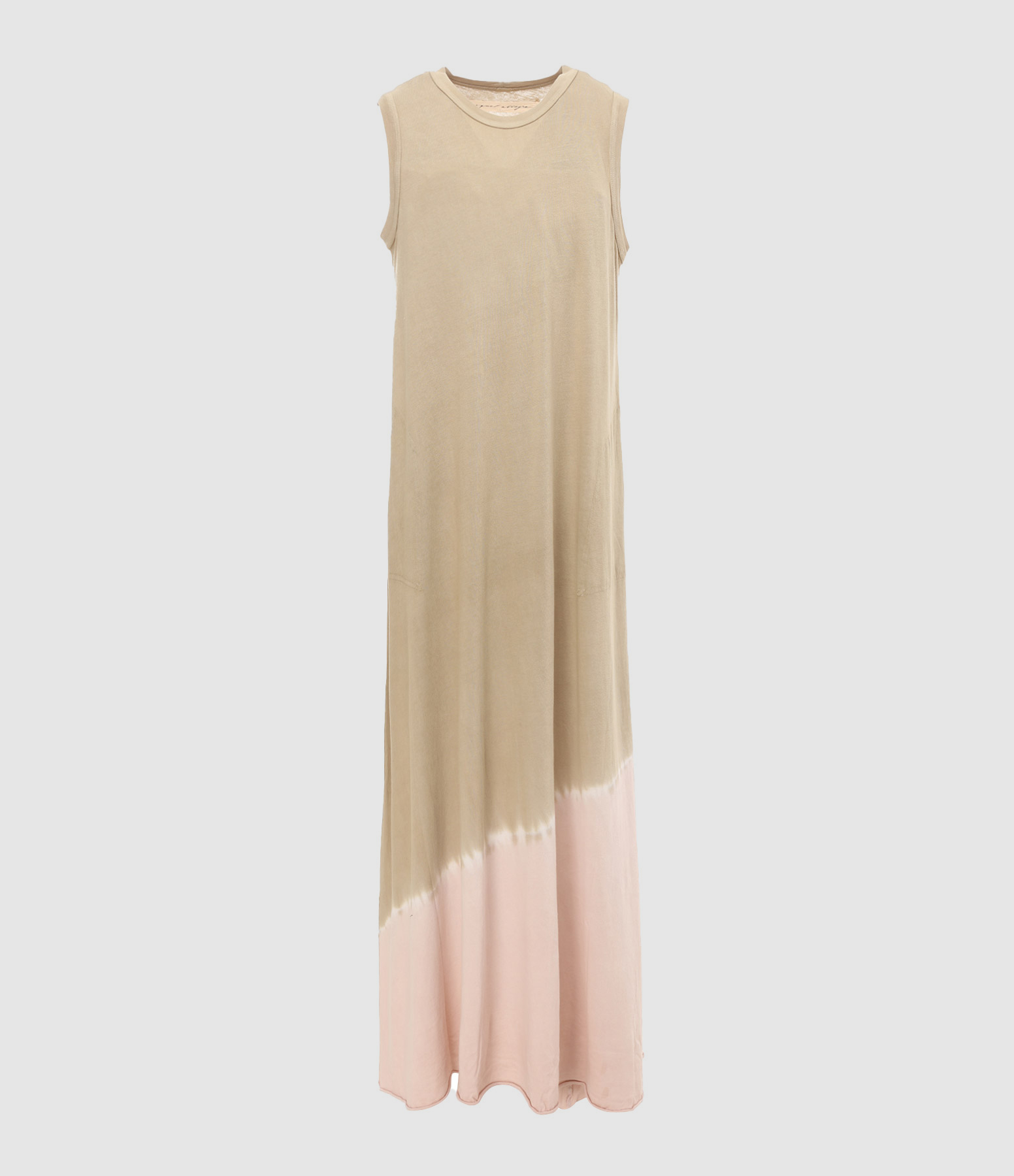 Robe Longue Drama Sans Manches Rose