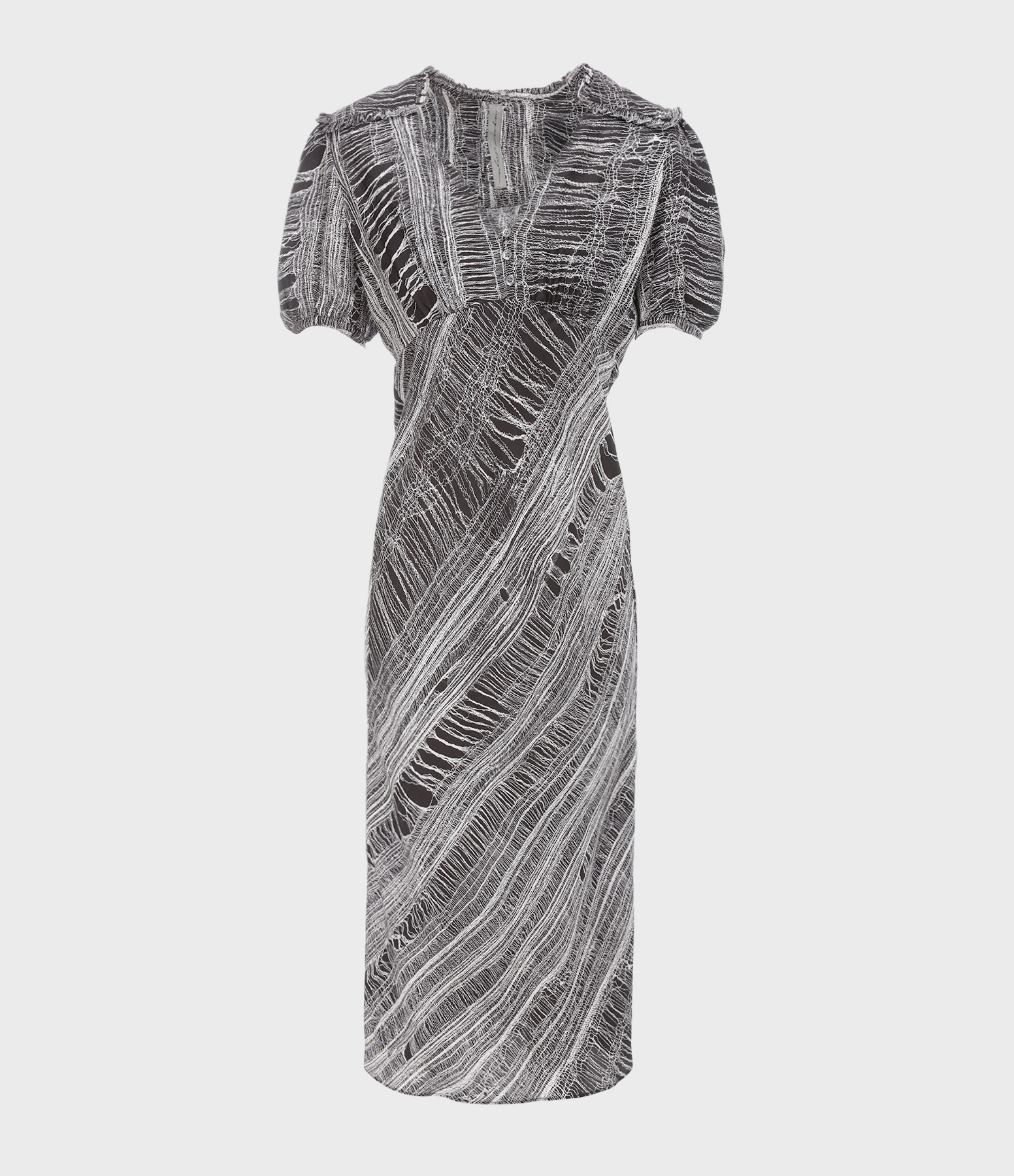 Robe Mi-Longue Bella Noir Blanc, Capsule June