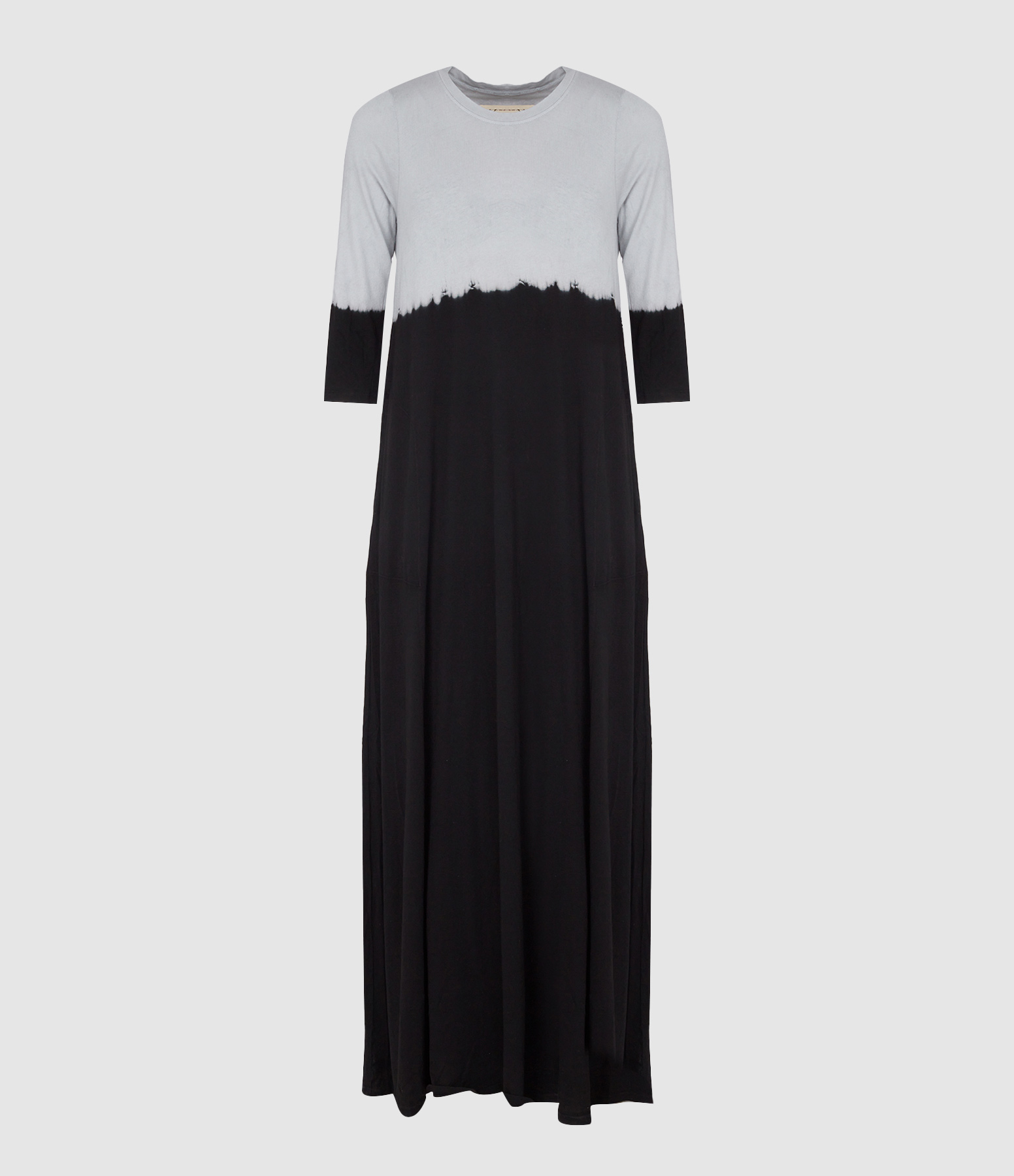 RAQUEL ALLEGRA - Robe Longue Drama Maxi Black Grey