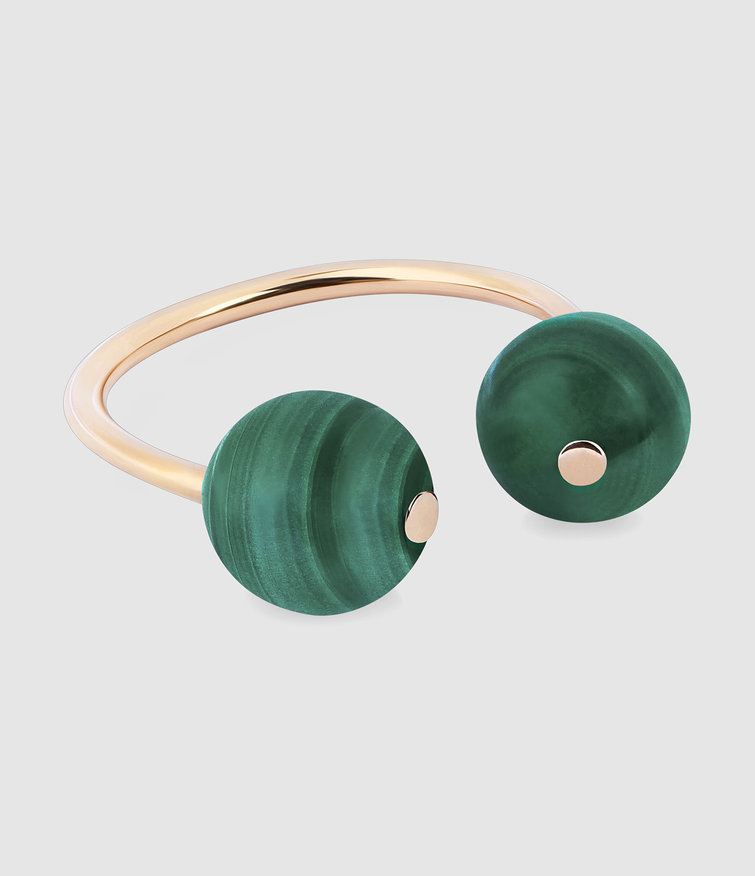 Bague Bubble Malachite
