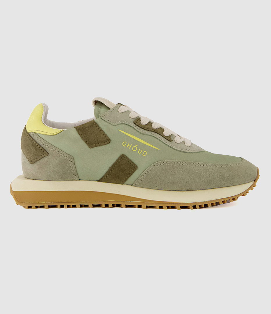 Baskets Rush Cuir Sage Yellow