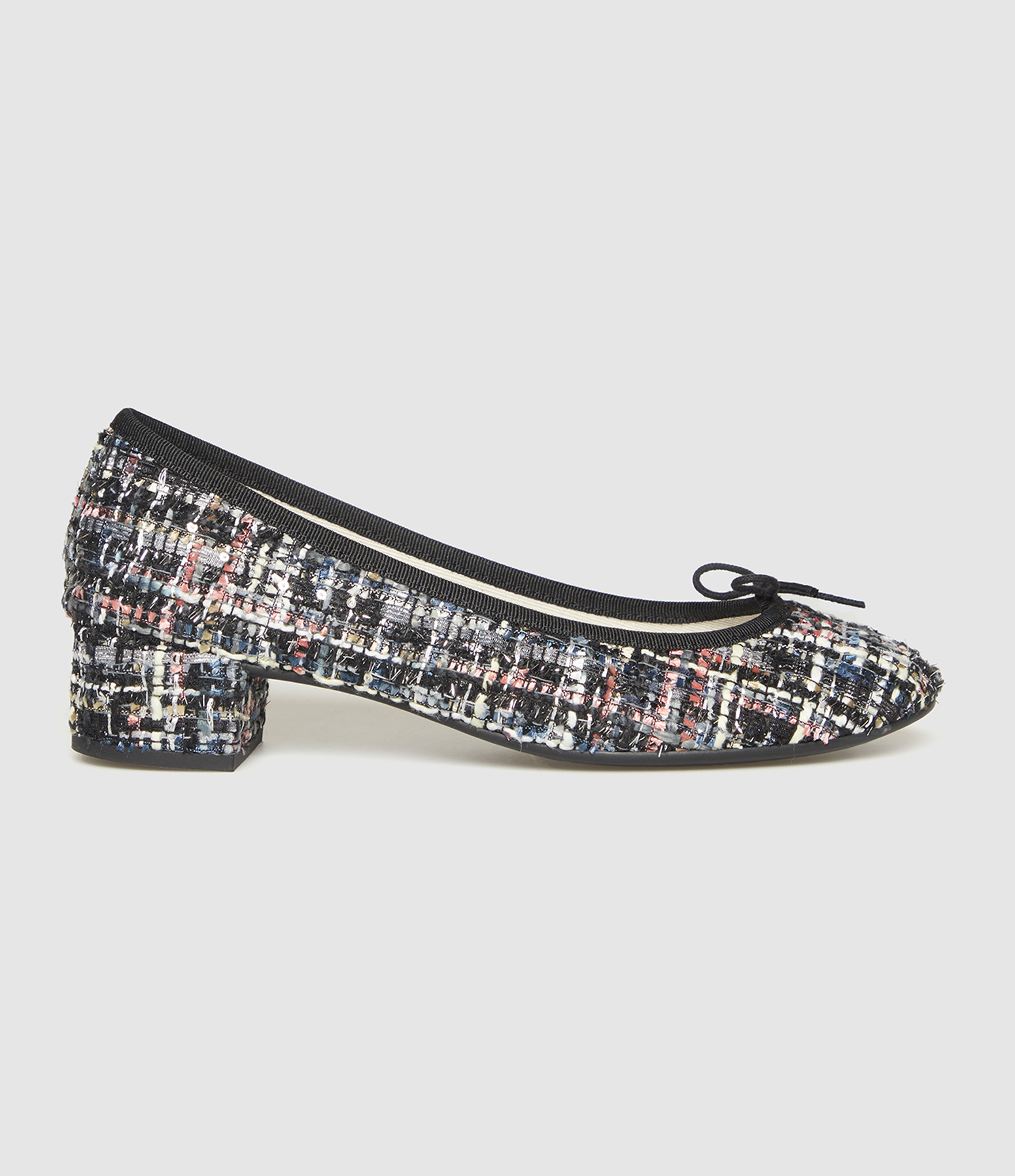 Ballerines Camille Noir Tweed