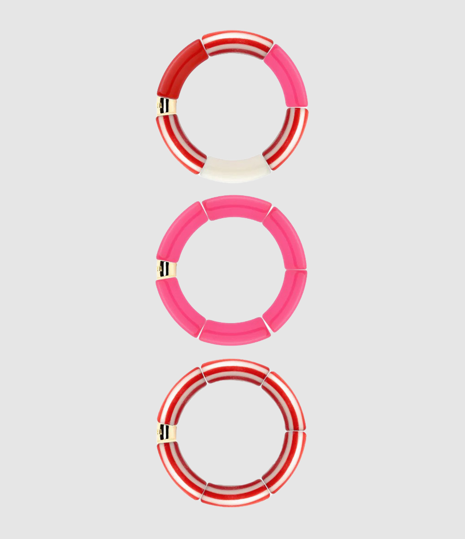 Bracelet Trio Riviera-Magenta