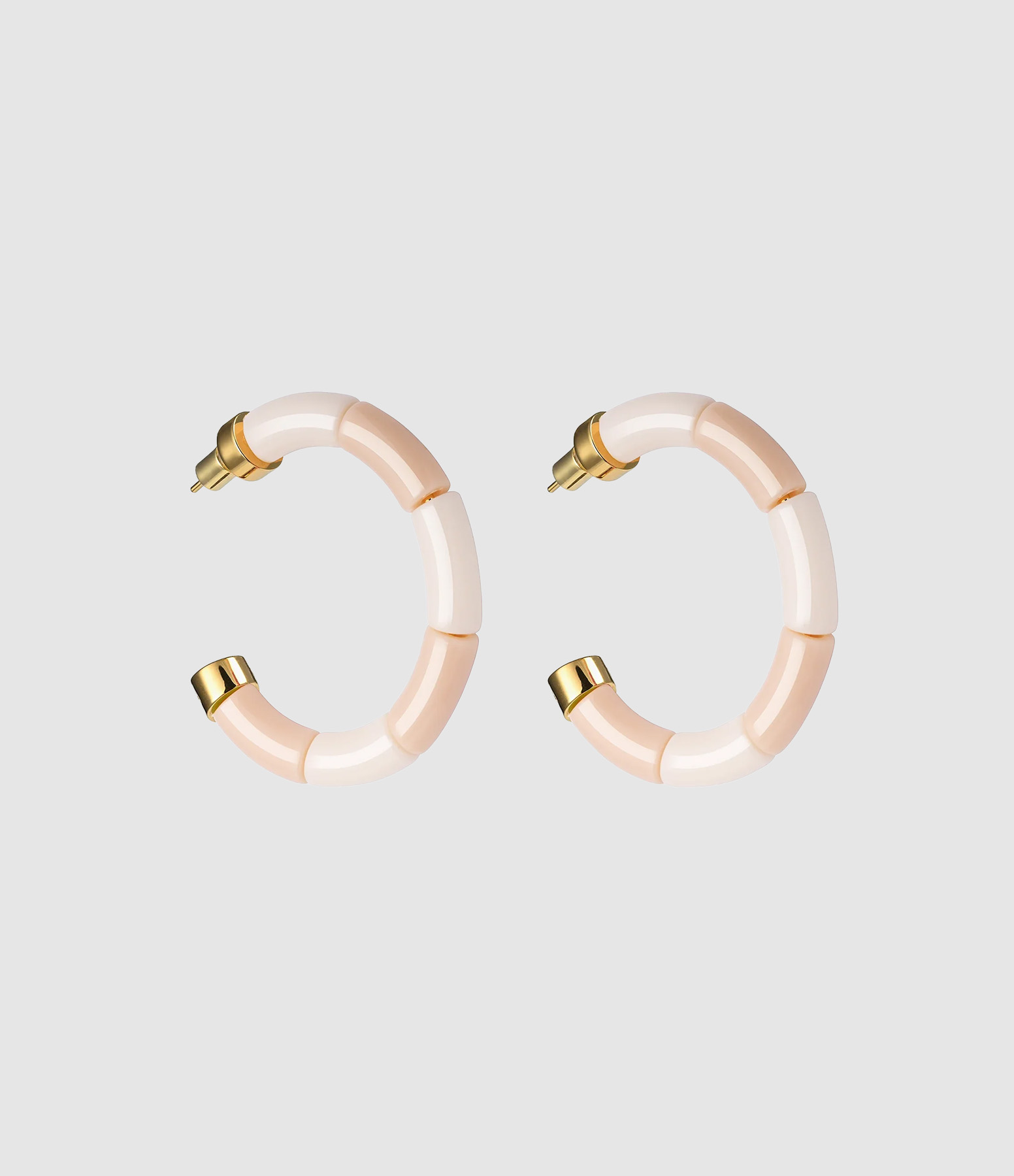 Boucles d'oreille Bola Riviera-Beige