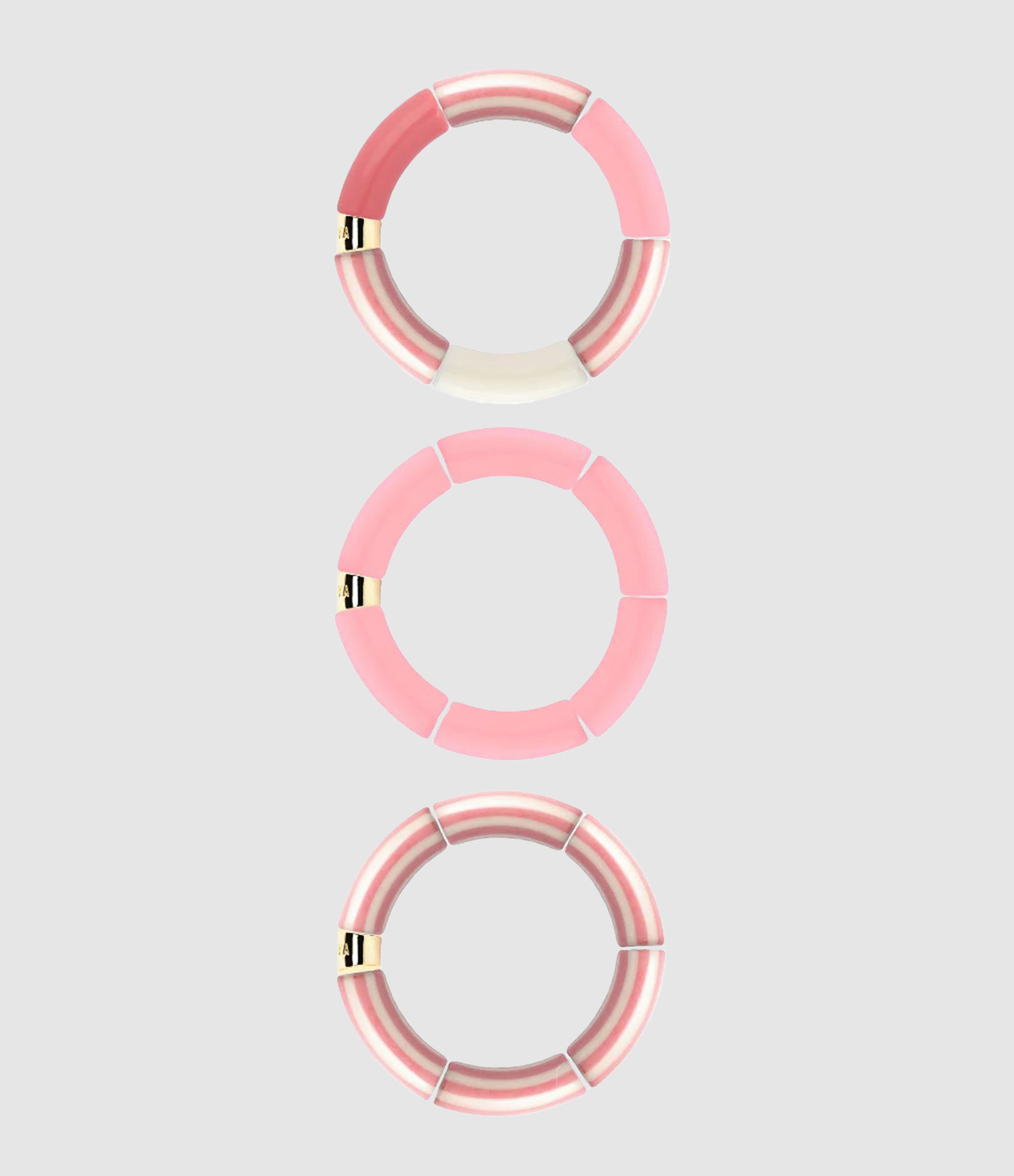 Bracelet Trio Riviera-Rosado