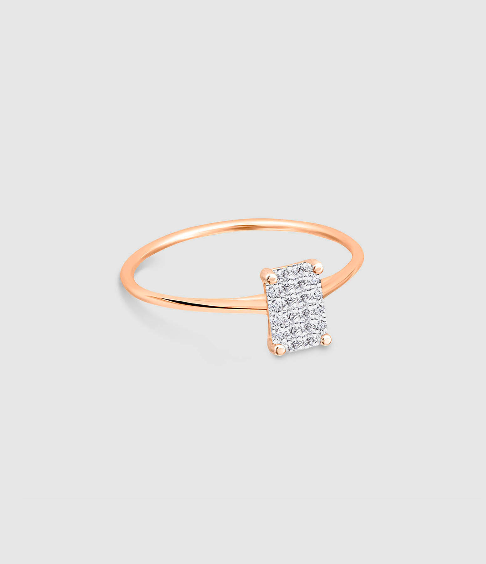 Bague Midnight Mini Diamant Or Rose