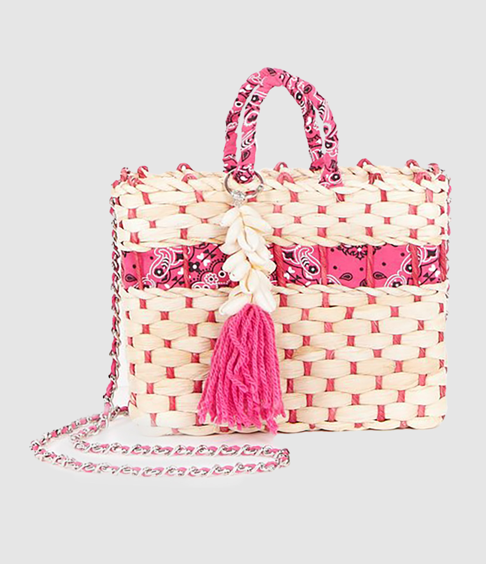 Mini Sac Rosana Multi Bandana Fuchsia