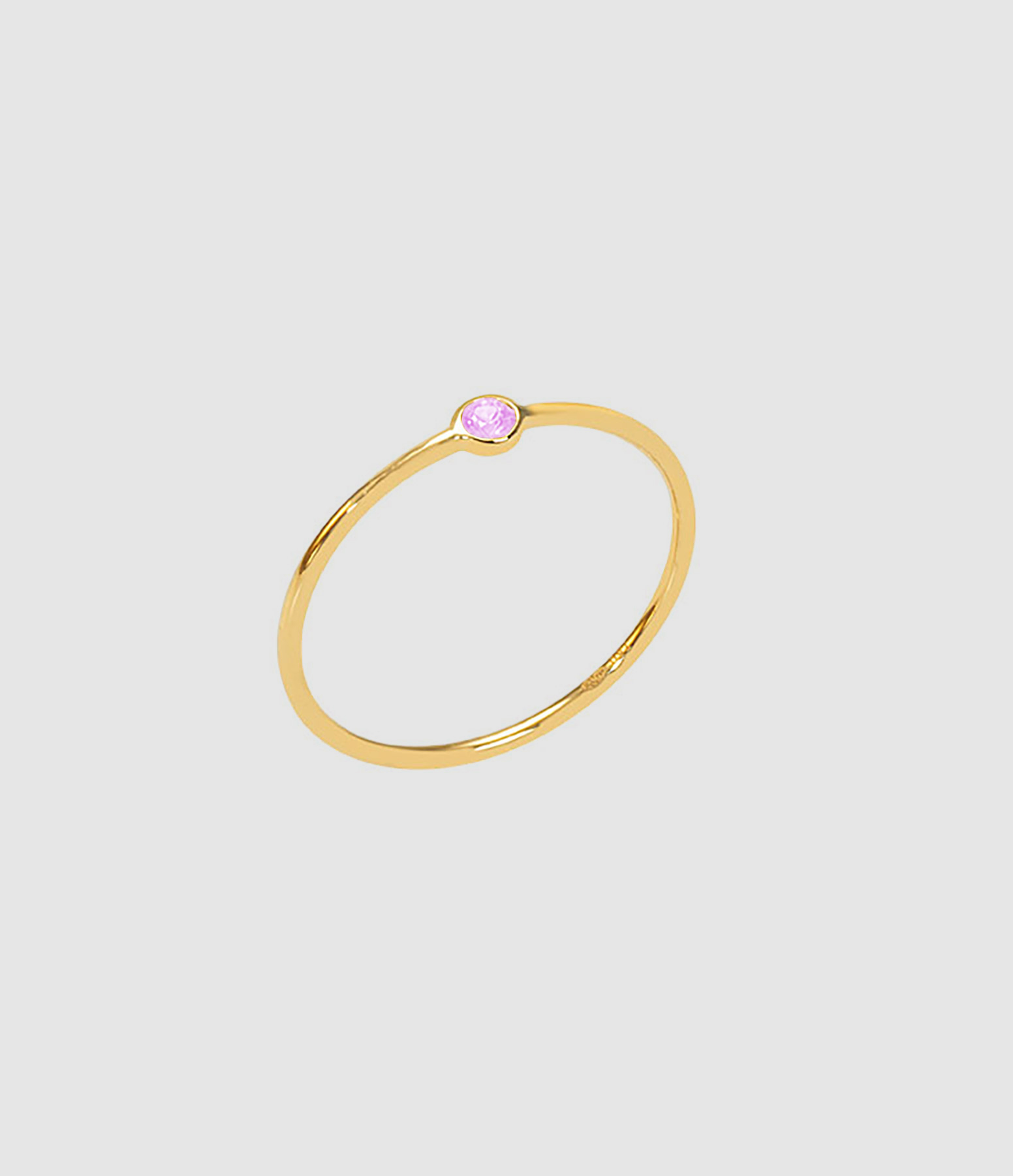 Bague Memory Saphir Rose Or Jaune