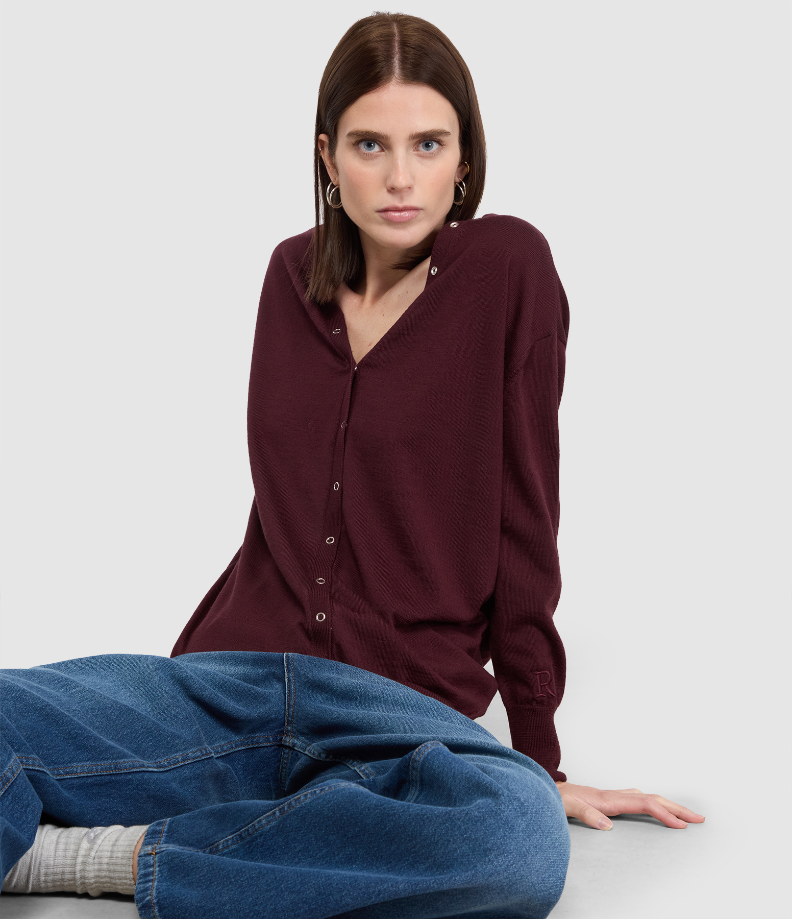 Gilet Lucia Bordeaux