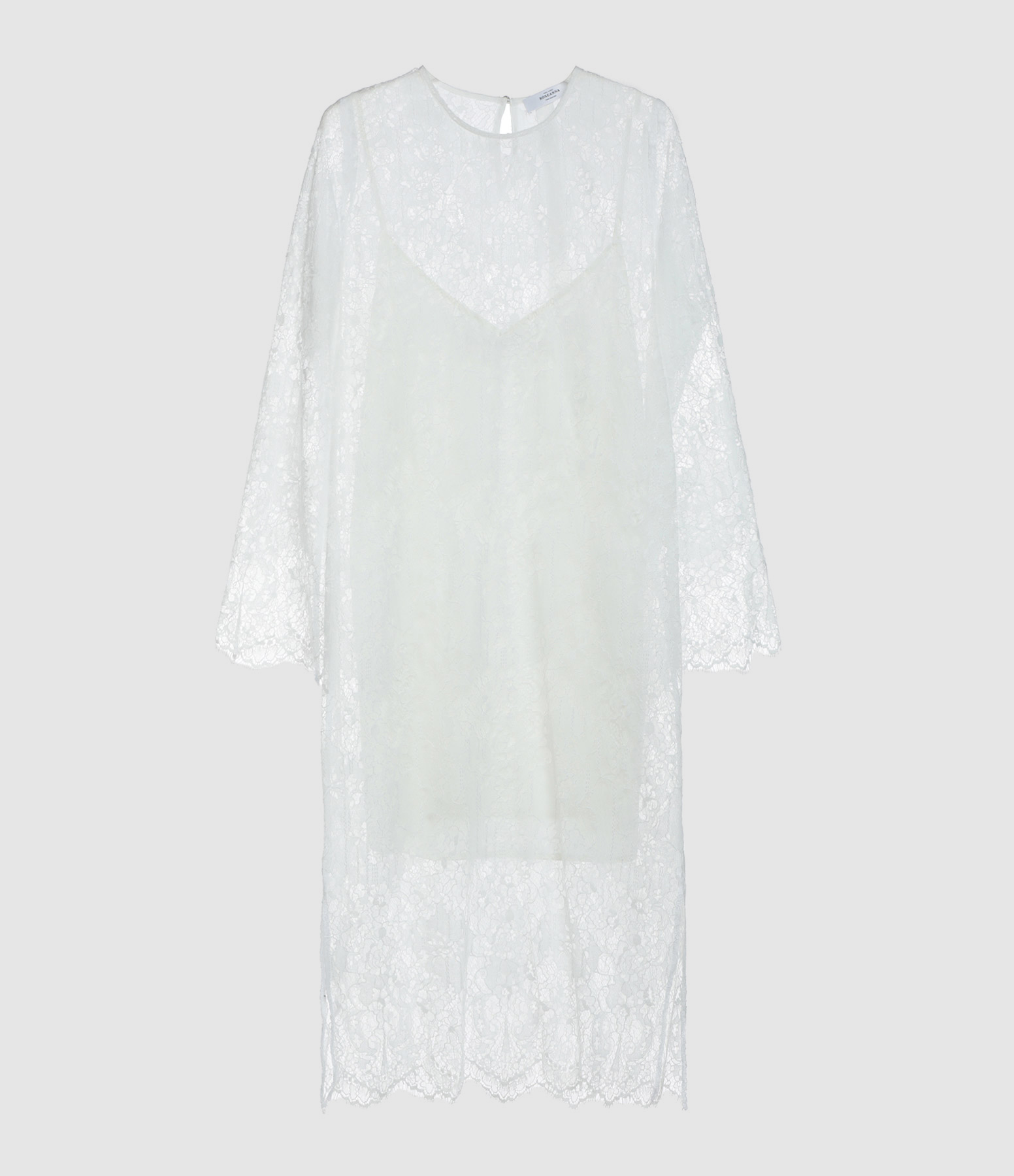 Robe Hug Dentelle Blanc