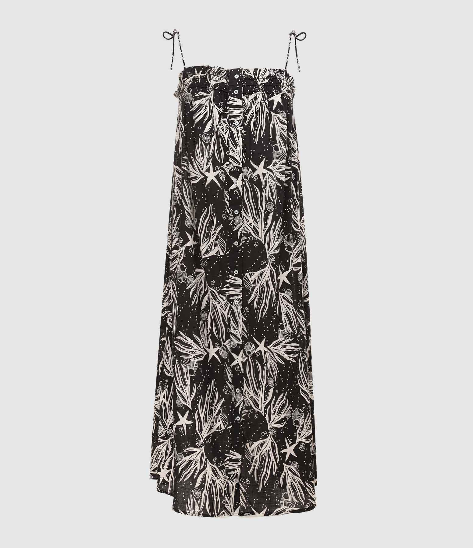 Robe Longue Coton Charbon