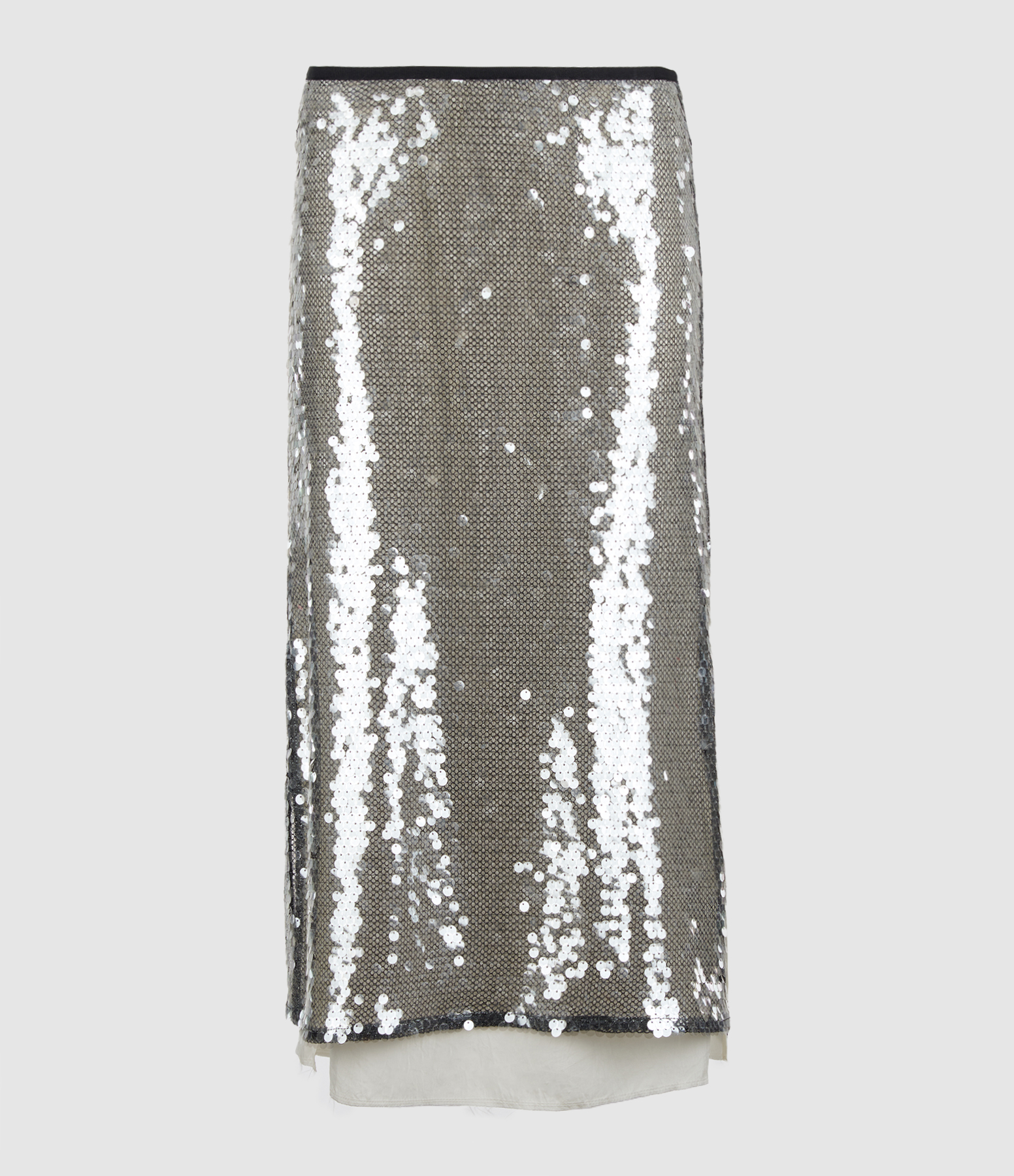 Jupe Mi-Longue Rose Silver