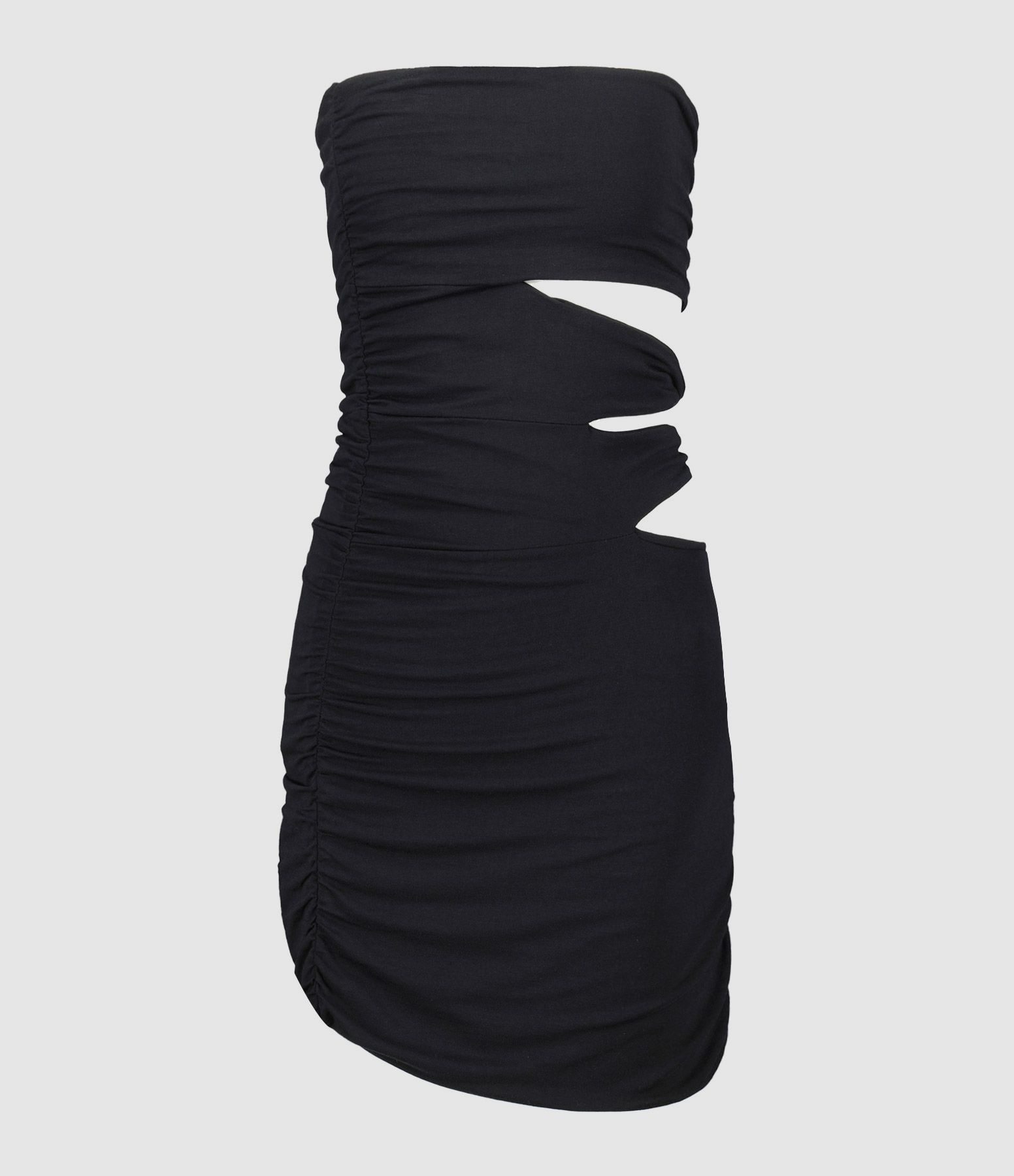Robe Courte Découpes Noir