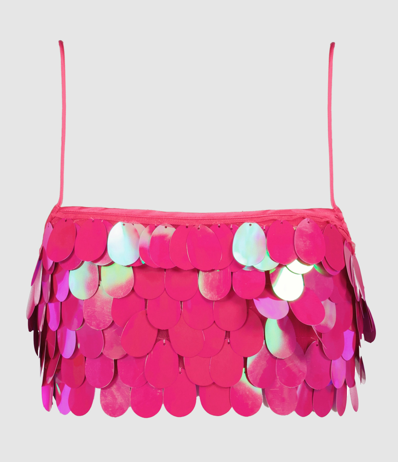 Top Sequins Pink Glow