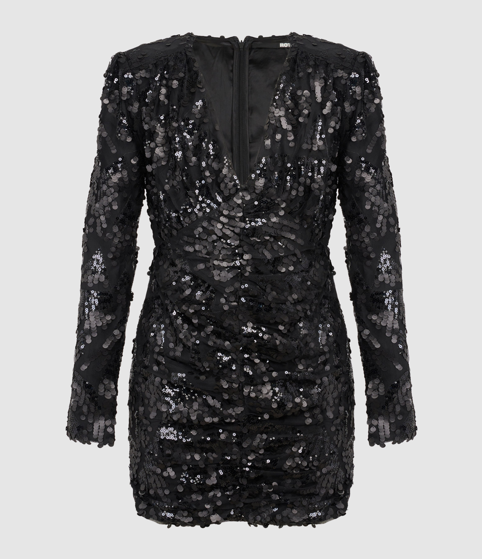 Robe Courte Sequins Noir