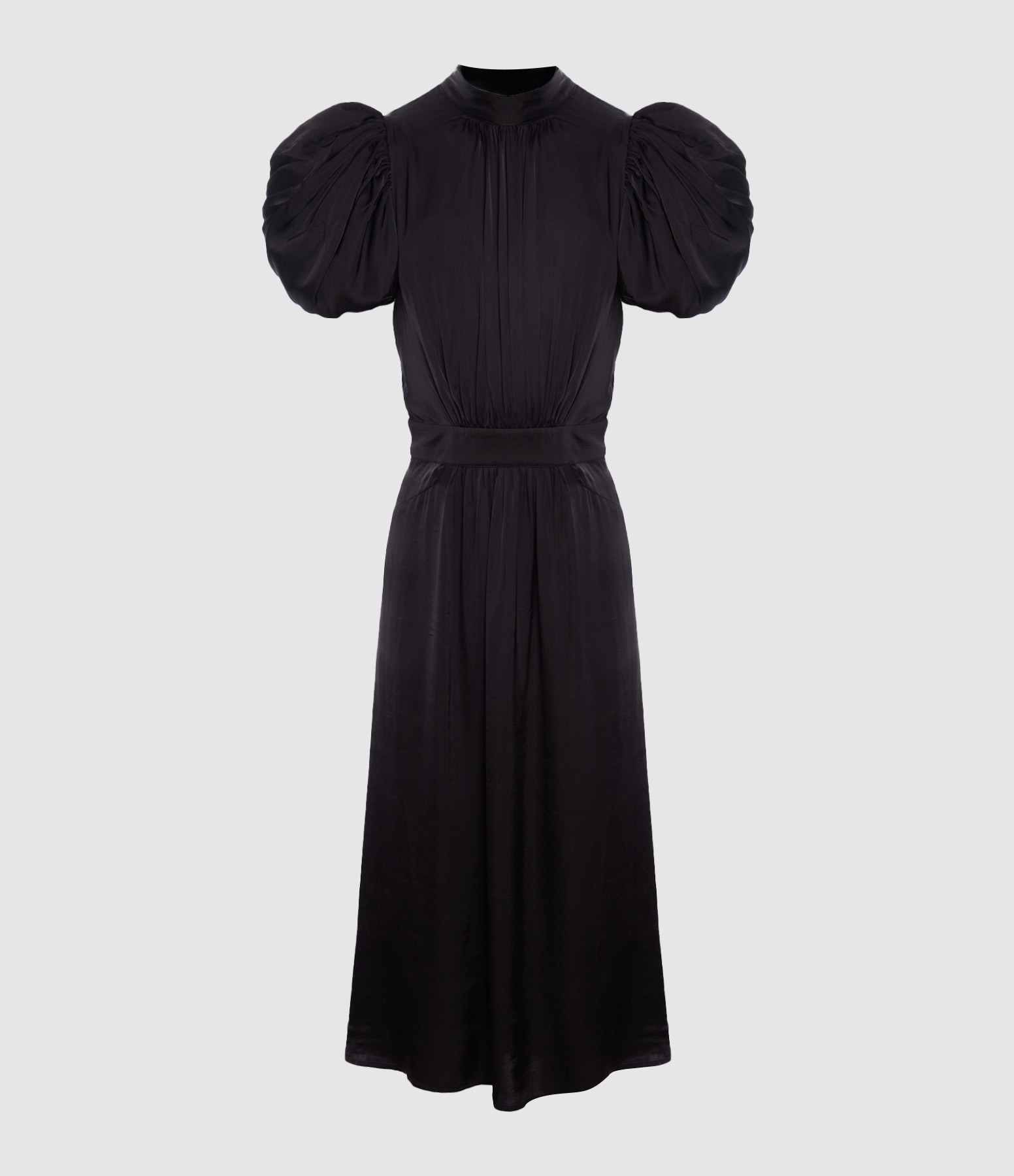 Robe Longue Puff Sleeve Black