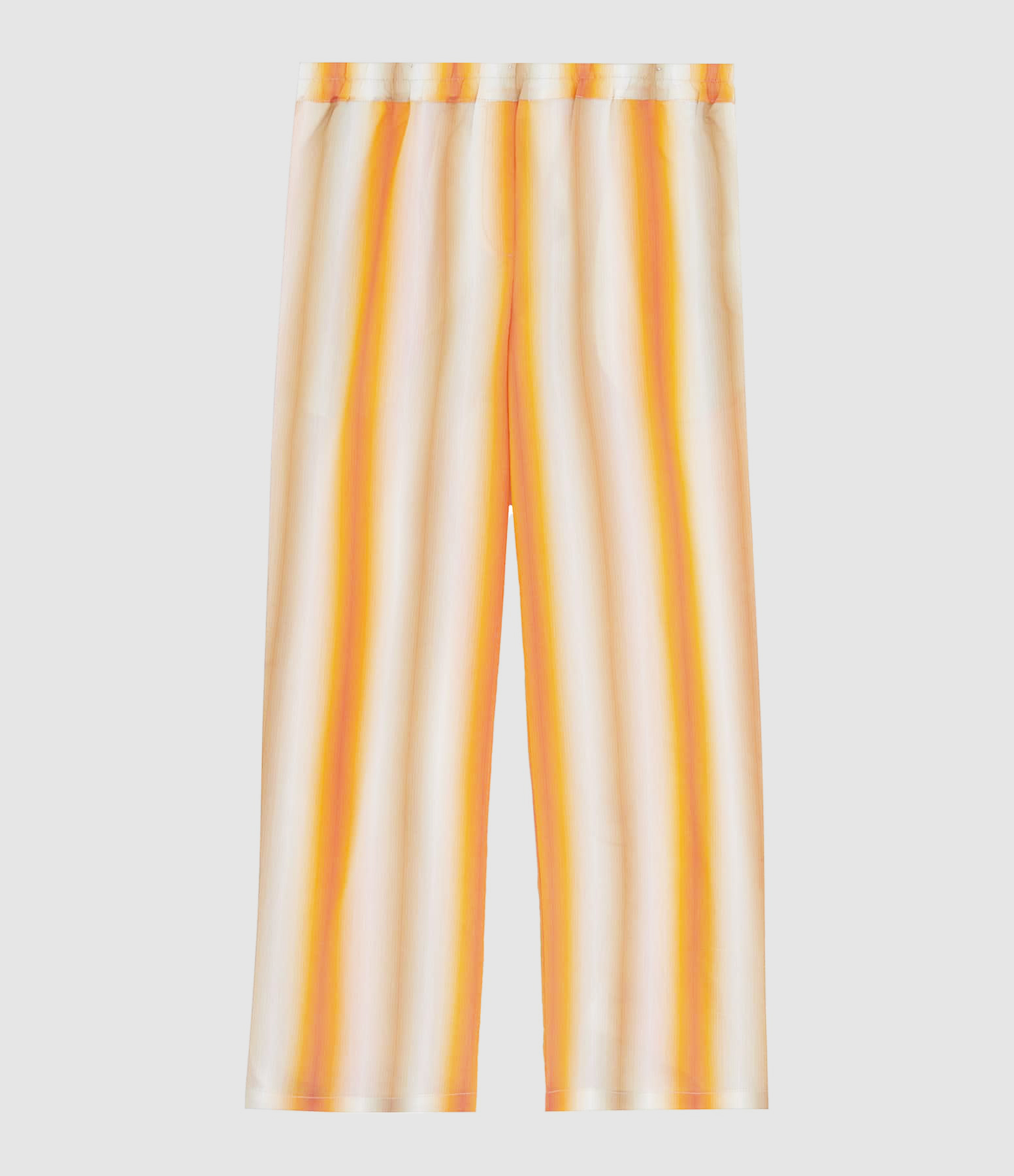 Pantalon Kors Coton Rayures Mandarine