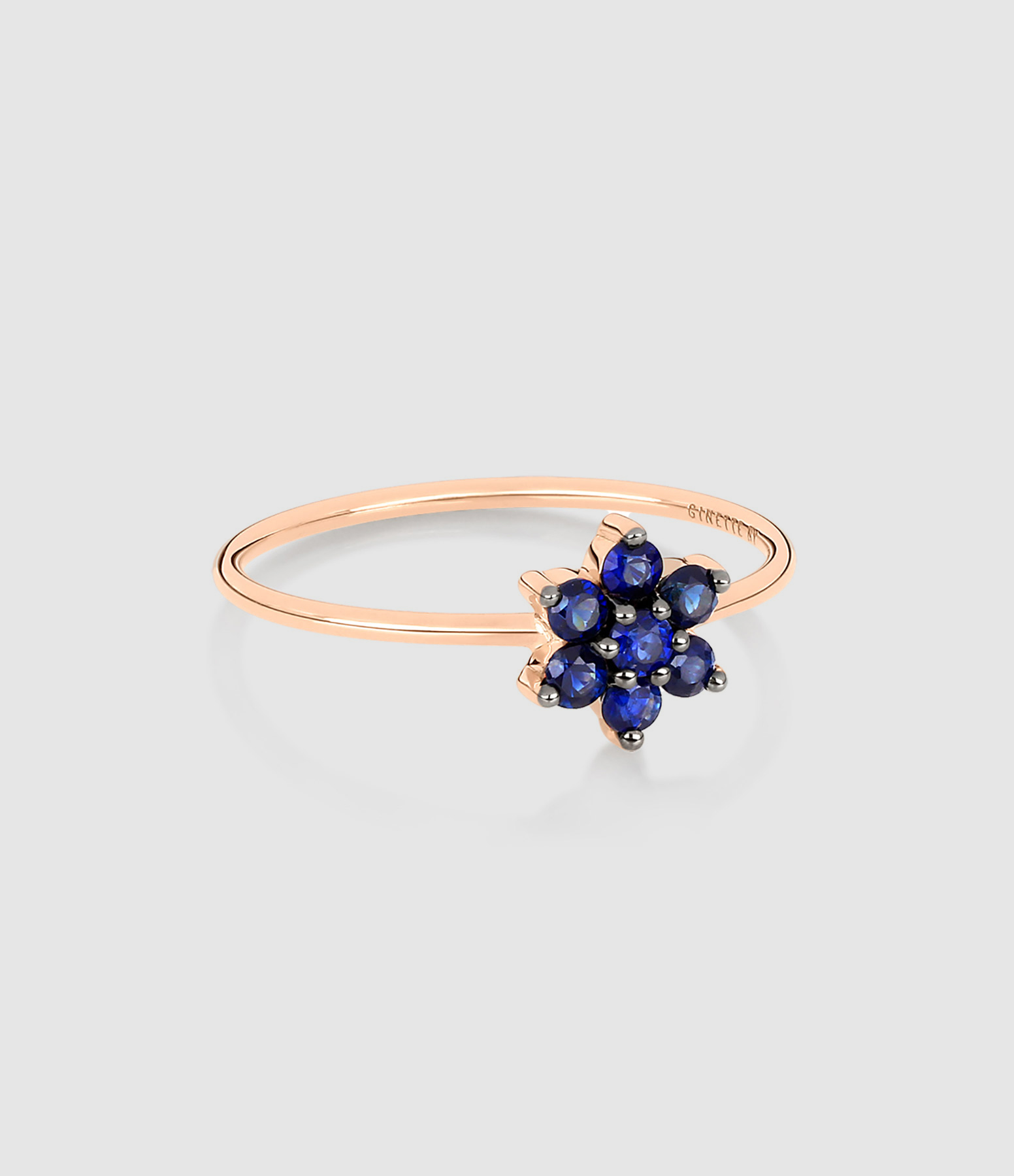 Bague Star Saphirs Or Rose