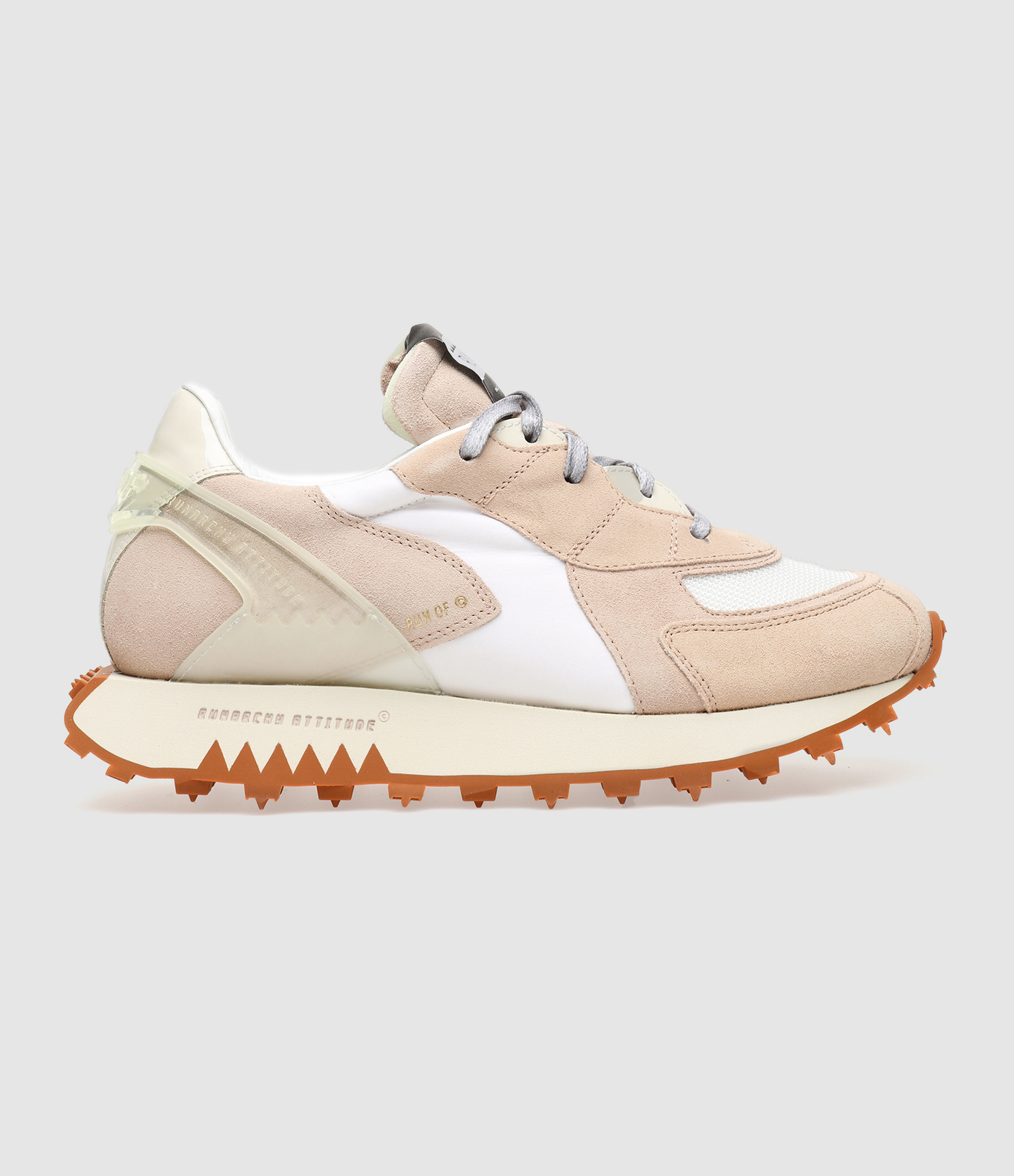 Baskets Nude Cuir Rose