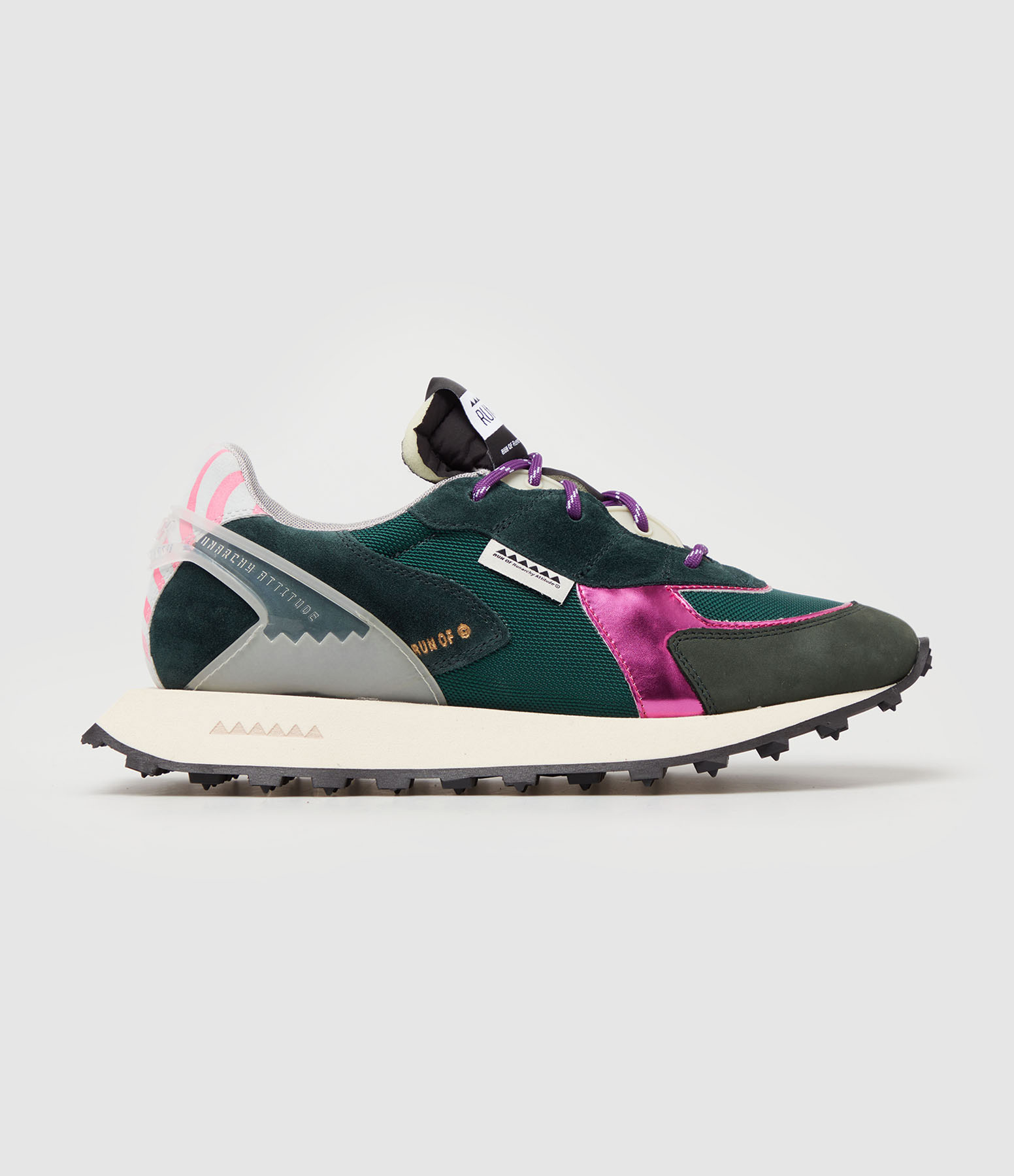 Baskets Moss W Green/Fucsia
