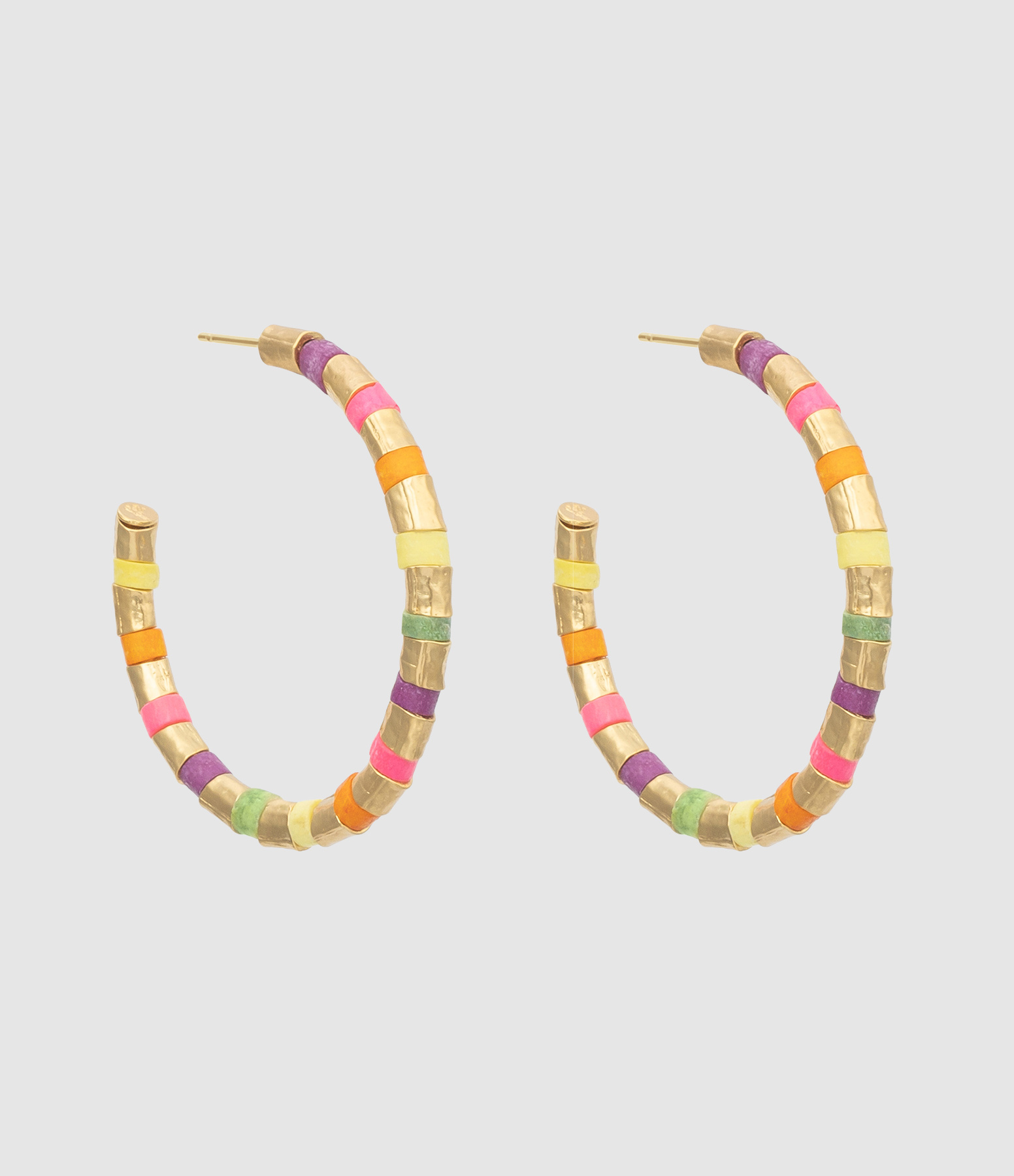 Créoles Colorblock Tribal PM Multicolores