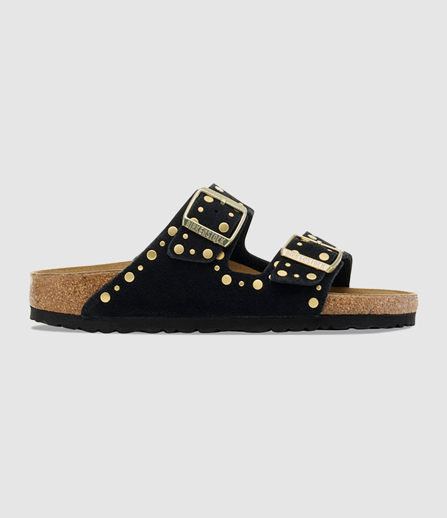 Mules Arizona Rivets Suede Women Black